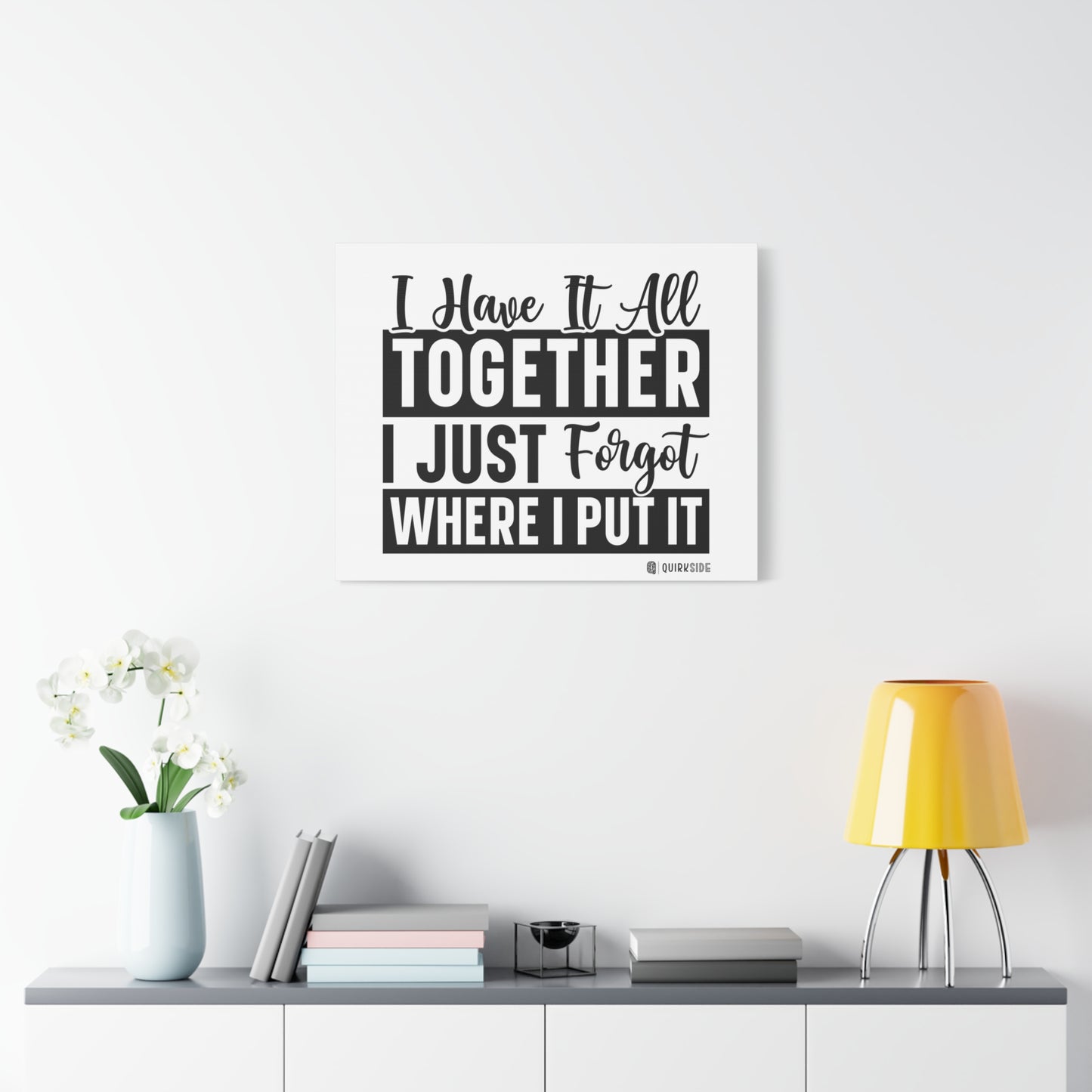 Humorous Wall Art Canvas, Fun Home Decor, Gift for Friends, Quirky Art Print, Motivational Canvas