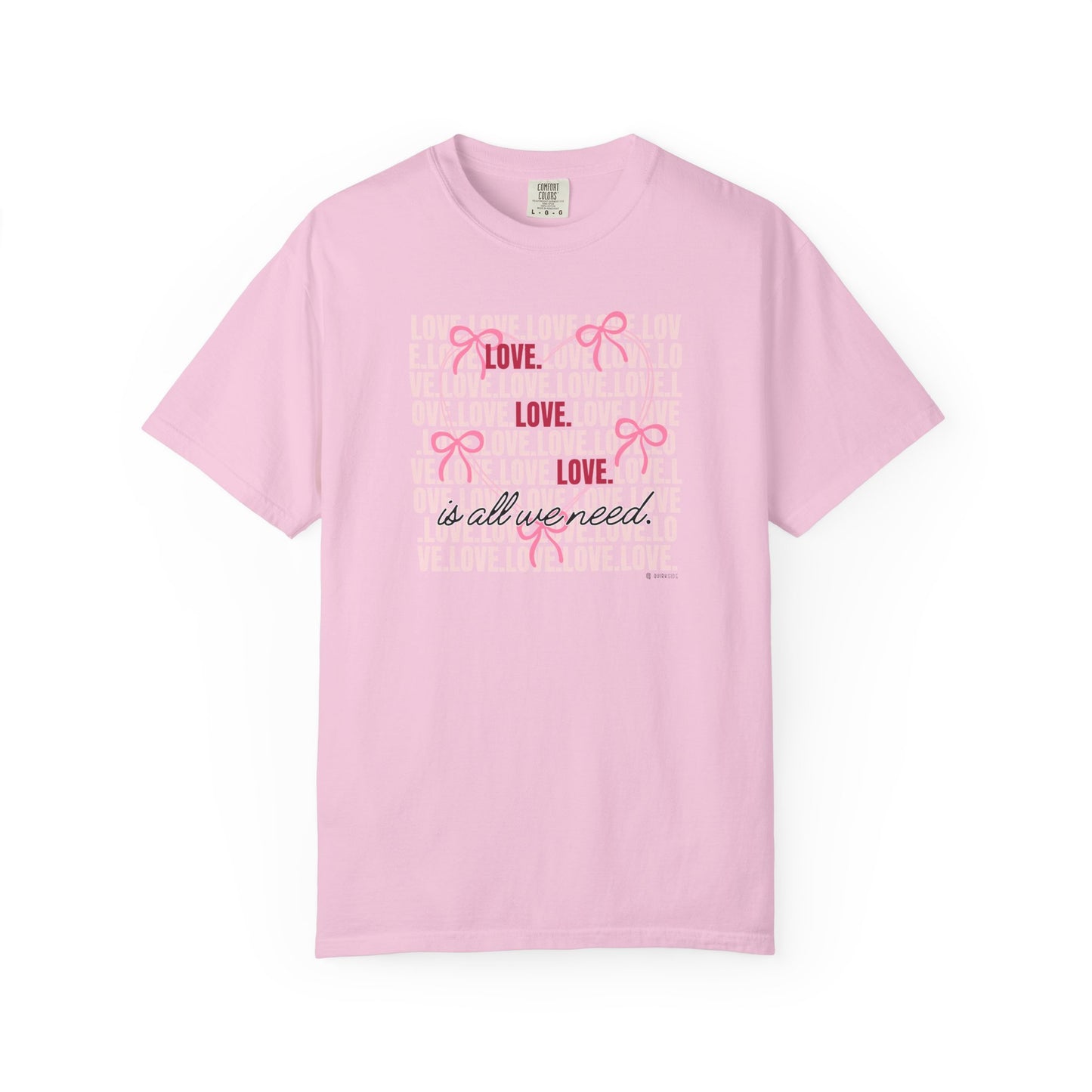 Peaceful Vibes Unisex T-shirt, Kindness Love Tee, Inspirational Shirt, Positivity Apparel, Comfortable Garment-Dyed Top