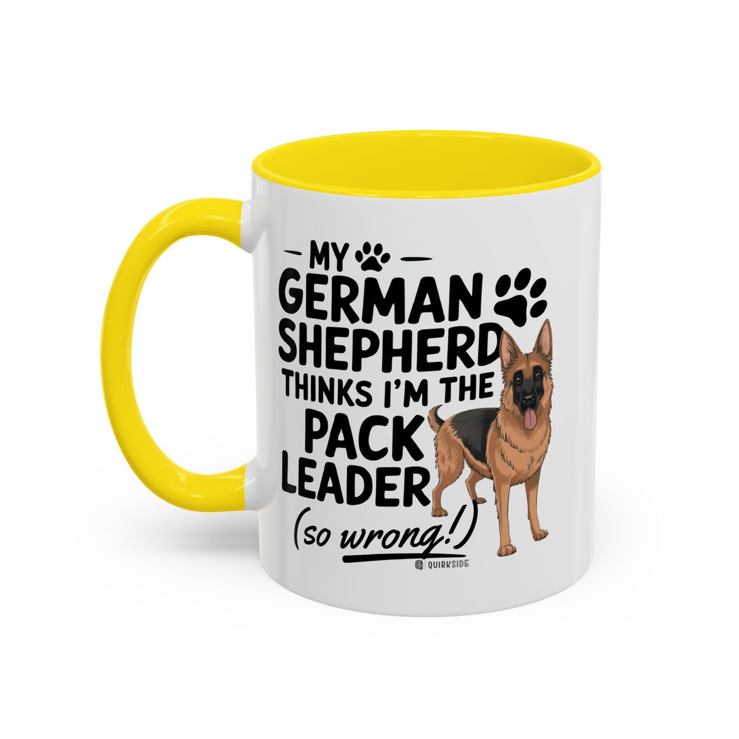 Funny German Shepherd Coffee Mug, Dog Lover Gift, Pet Owner Mug, Pack Leader Humor, 11oz, 15oz