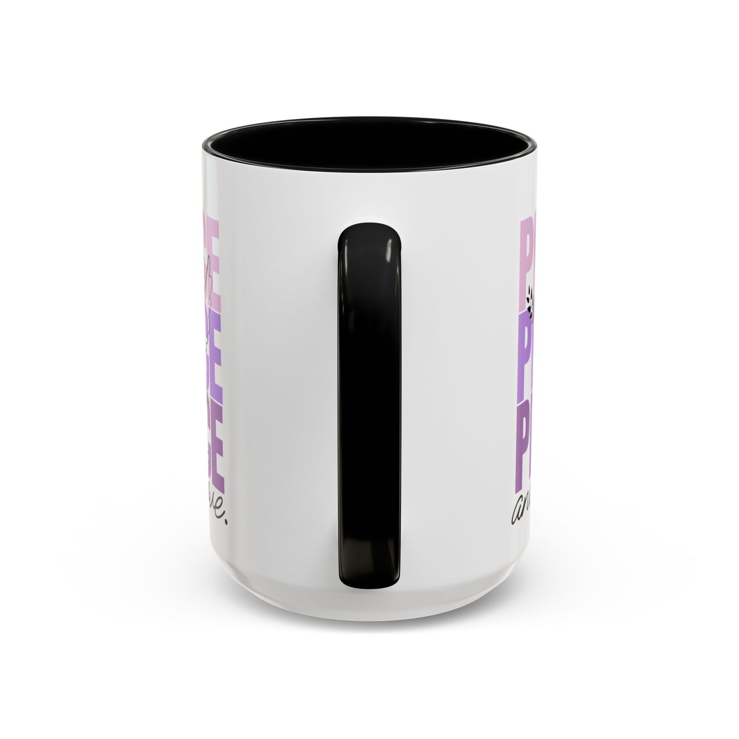 Peace and Love Accent Mug