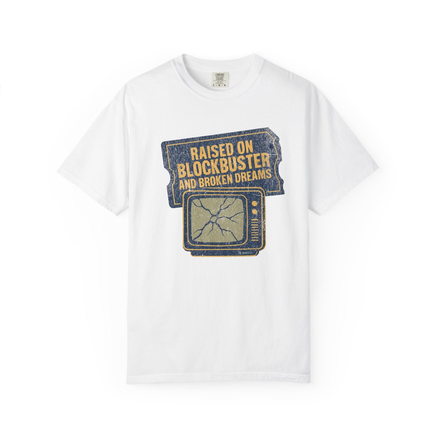 Raised on Blockbuster T-Shirt, Funny Unisex Tee, Gift for Millennials, Casual Wear, Humor Shirt, Relaxed Fit T-Shirt