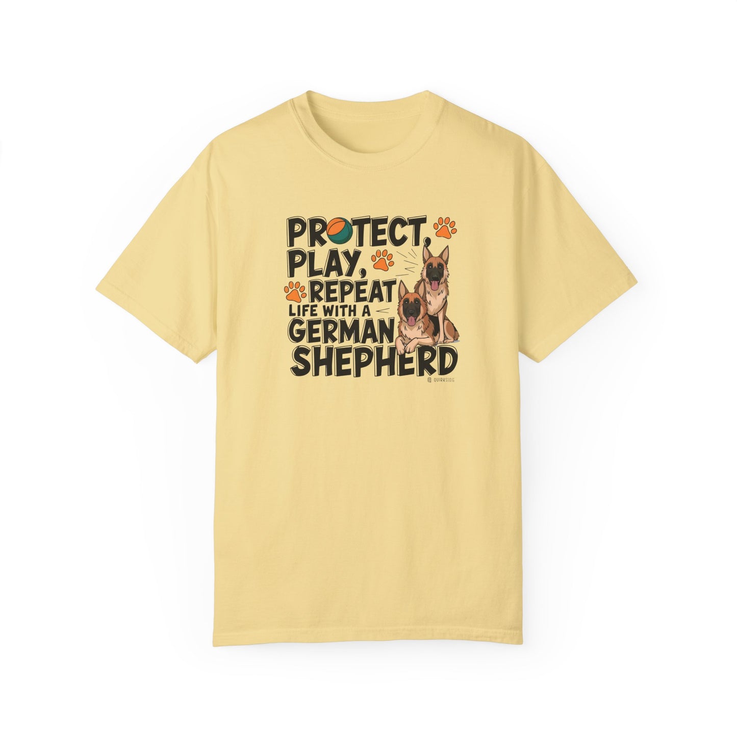 German Shepherd Dog Lover Unisex Garment-Dyed T-shirt, Parent Gift, Funny Dog Tee, Dog Mom Shirt, Gift for Dog Lovers