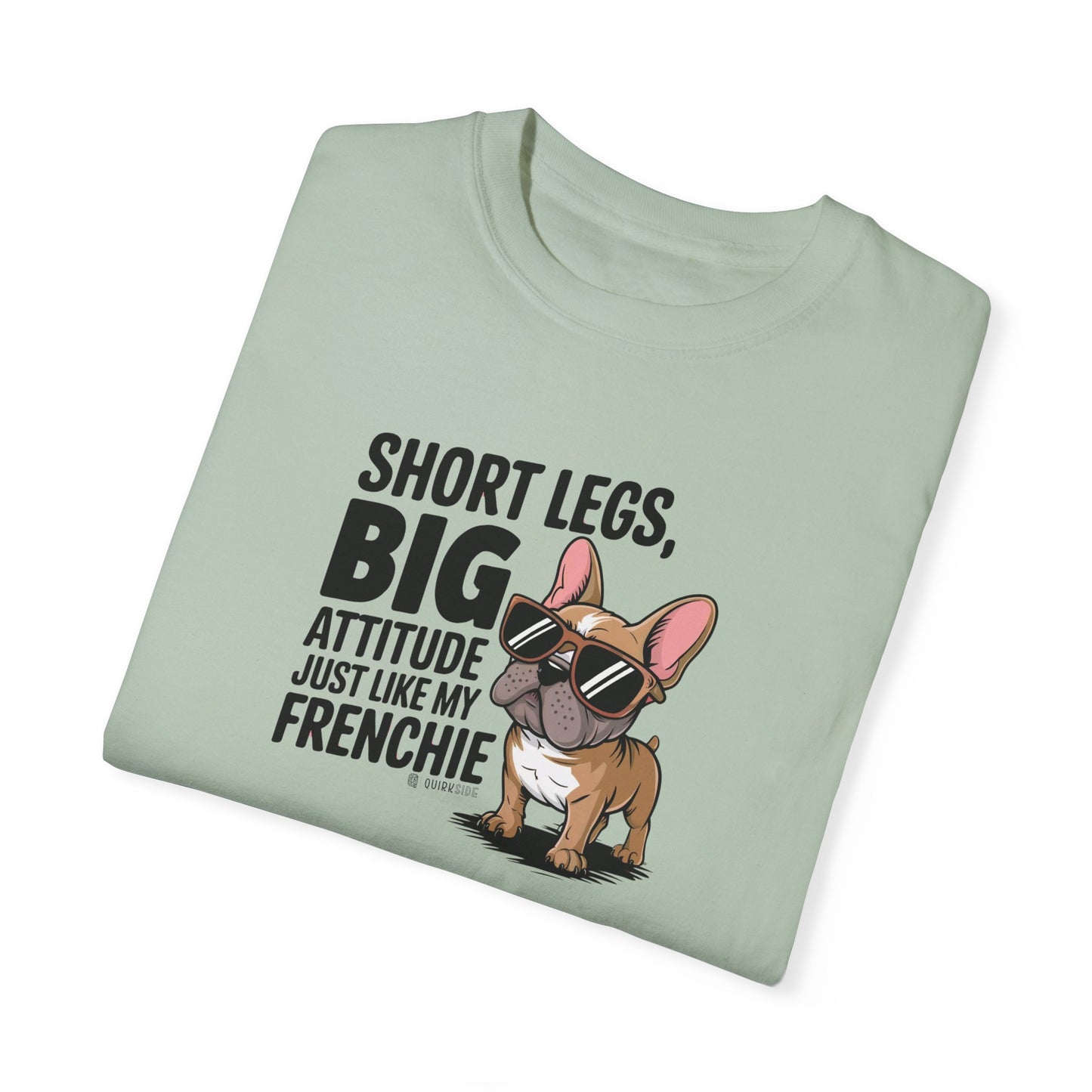 French Bulldog Lover Unisex Garment-Dyed T-shirt, Dog Parent Tee, Cute Bulldog Shirt, Pet Lover Top, Animal Graphic Tee