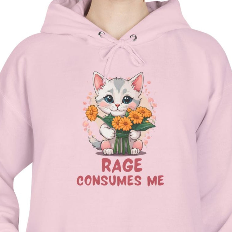 Cute Kitten Hoodie Sweatshirt, Cute Cat Lover Gift, Funny Animal Lover Jumper, Sarcastic Pet Owner Pullover, Hilarious Cat Lady - Quirkside Creations
