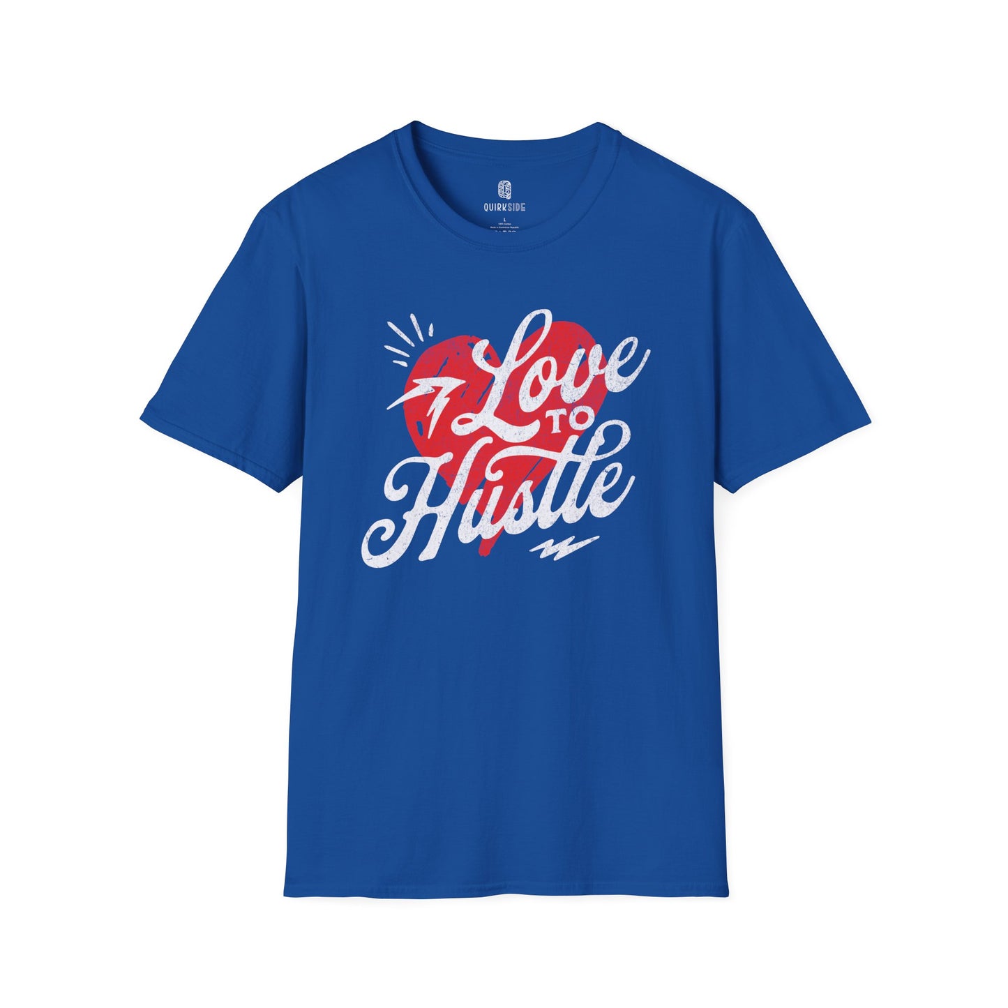 Hustle Graphic Tee, Motivational Shirt, Workout Top, Fitness T-Shirt, Inspirational Apparel - Quirkside Creations
