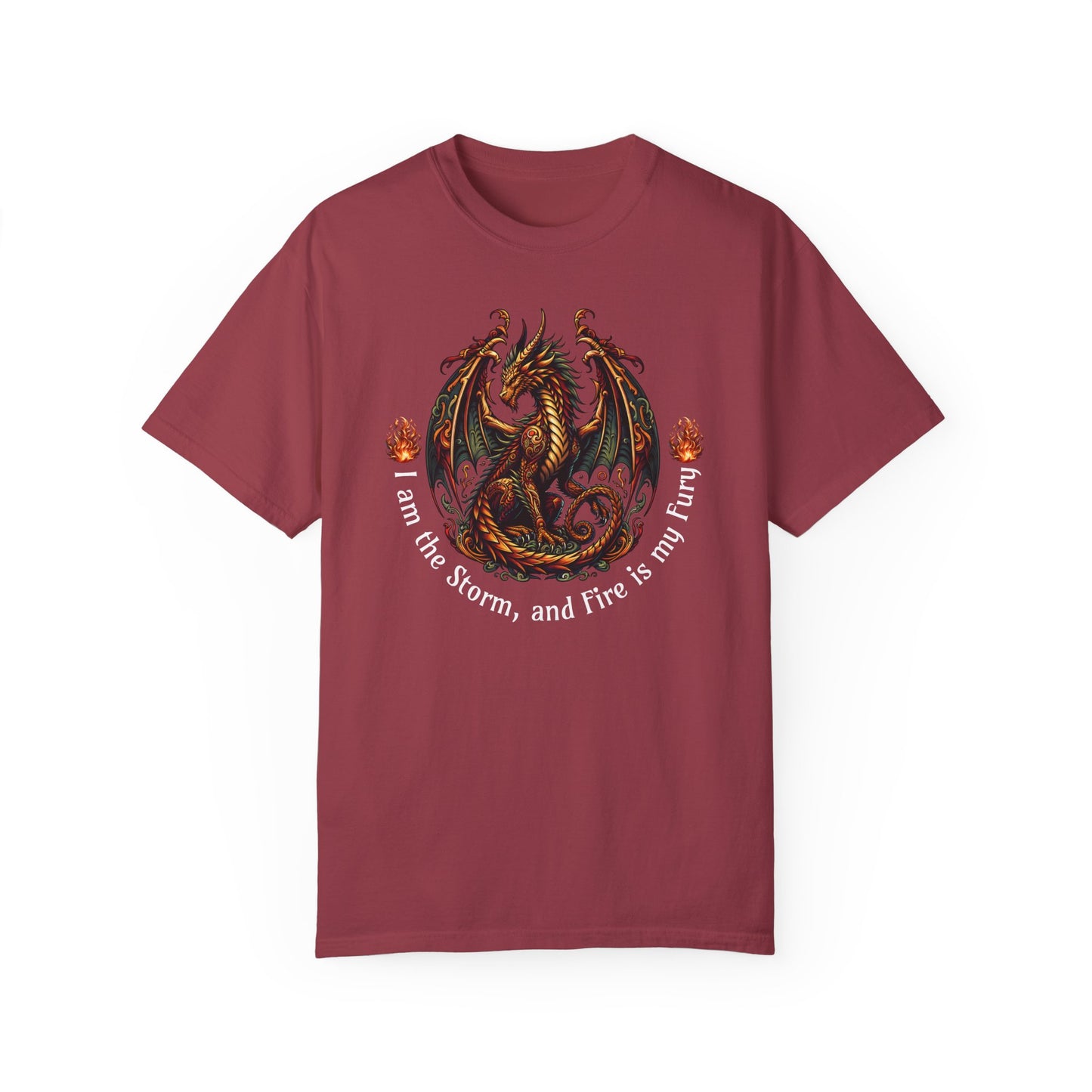Dragon Power Unisex T-shirt, Magical Inner Strength Statement Tee, Mythical Legend Apparel, Inspirational Dragon Tee, Power of Fire Tee - Quirkside Creations