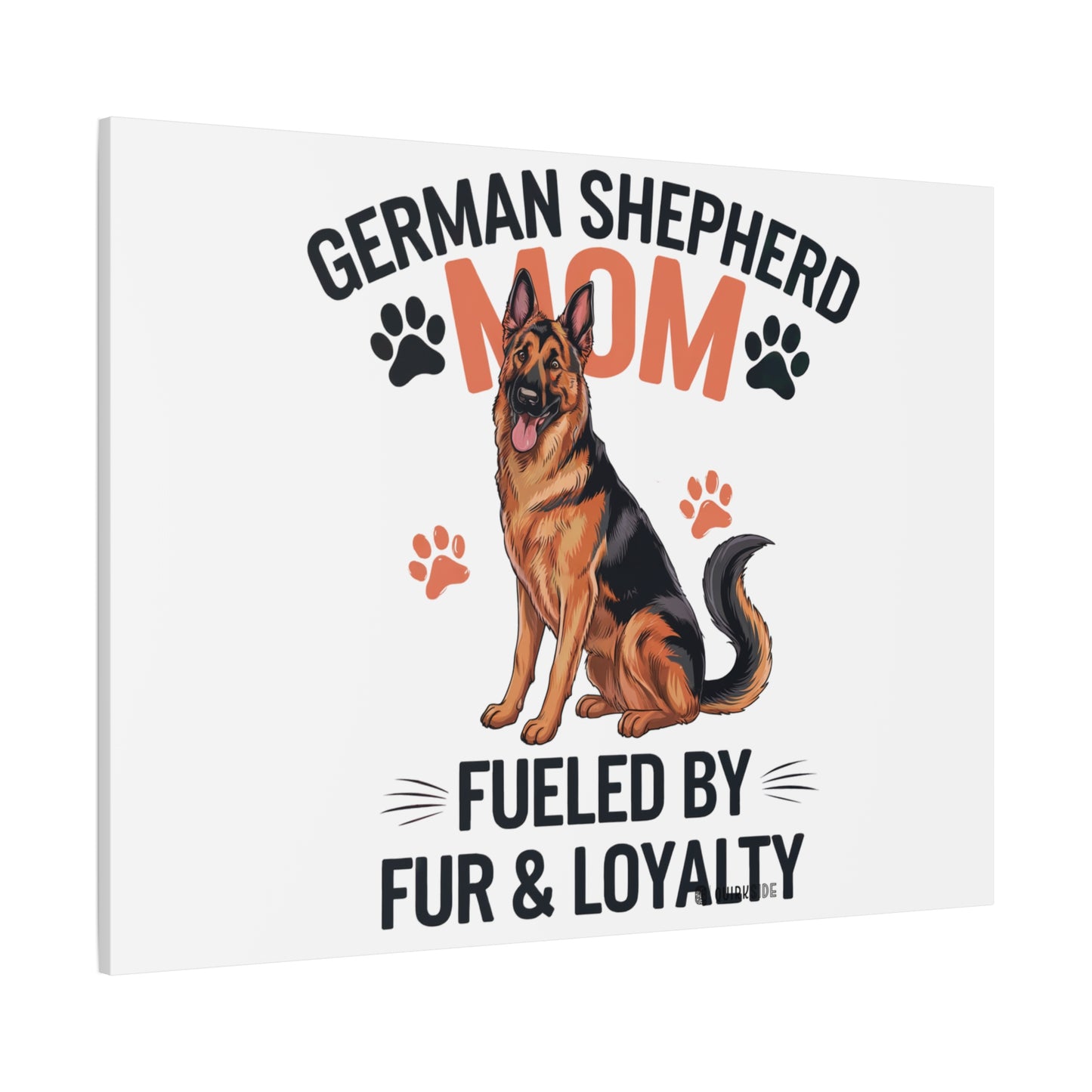 German Shepherd Mom Canvas Wall Art, Dog Lover Decor, Pet Owner Gift, Home Sweet Home Art, Animal Lover Wall Decor