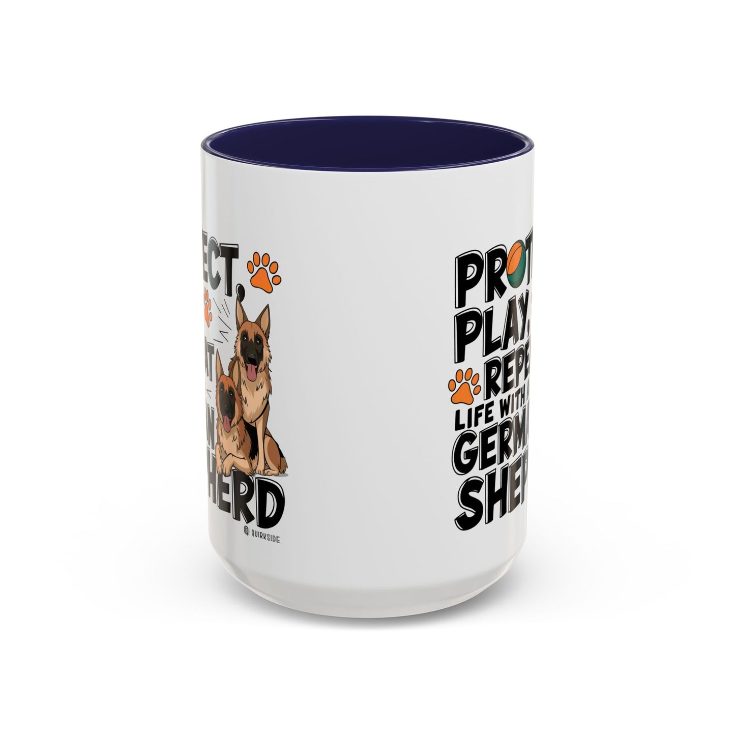 German Shepherd Lover's Accent Coffee Mug - Perfect Gift for Dog Owners, Pet Lovers, Birthdays, Holidays, Home Decor