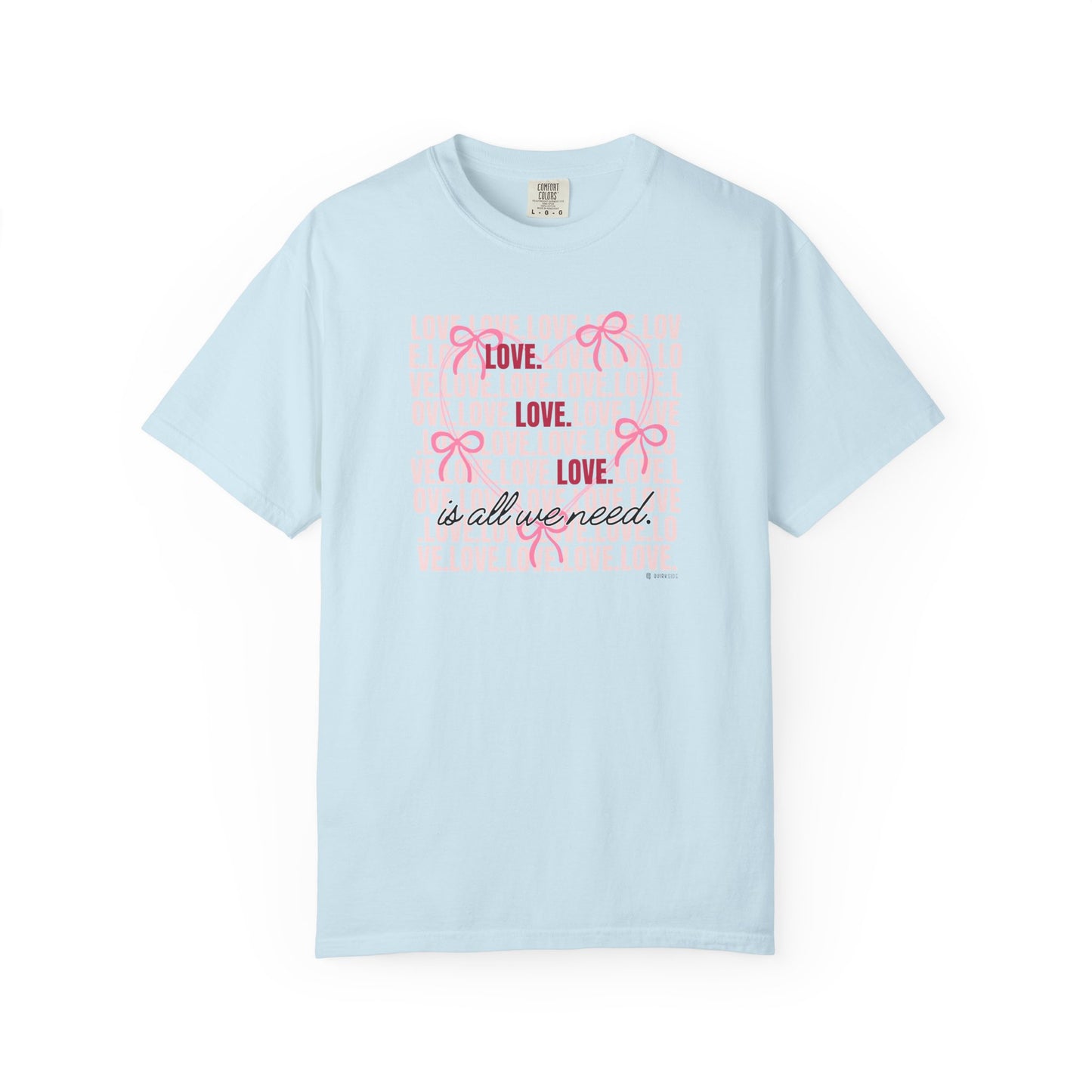 Peaceful Vibes Unisex T-shirt, Kindness Love Tee, Inspirational Shirt, Positivity Apparel, Comfortable Garment-Dyed Top