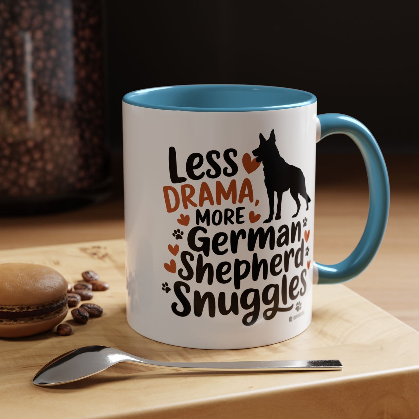 German Shepherd Love Mug | Accent Coffee Mug | Dog Mom Gift | Pet Owner Gift | Animal Lover Coffee Mug | Funny Dog Mug