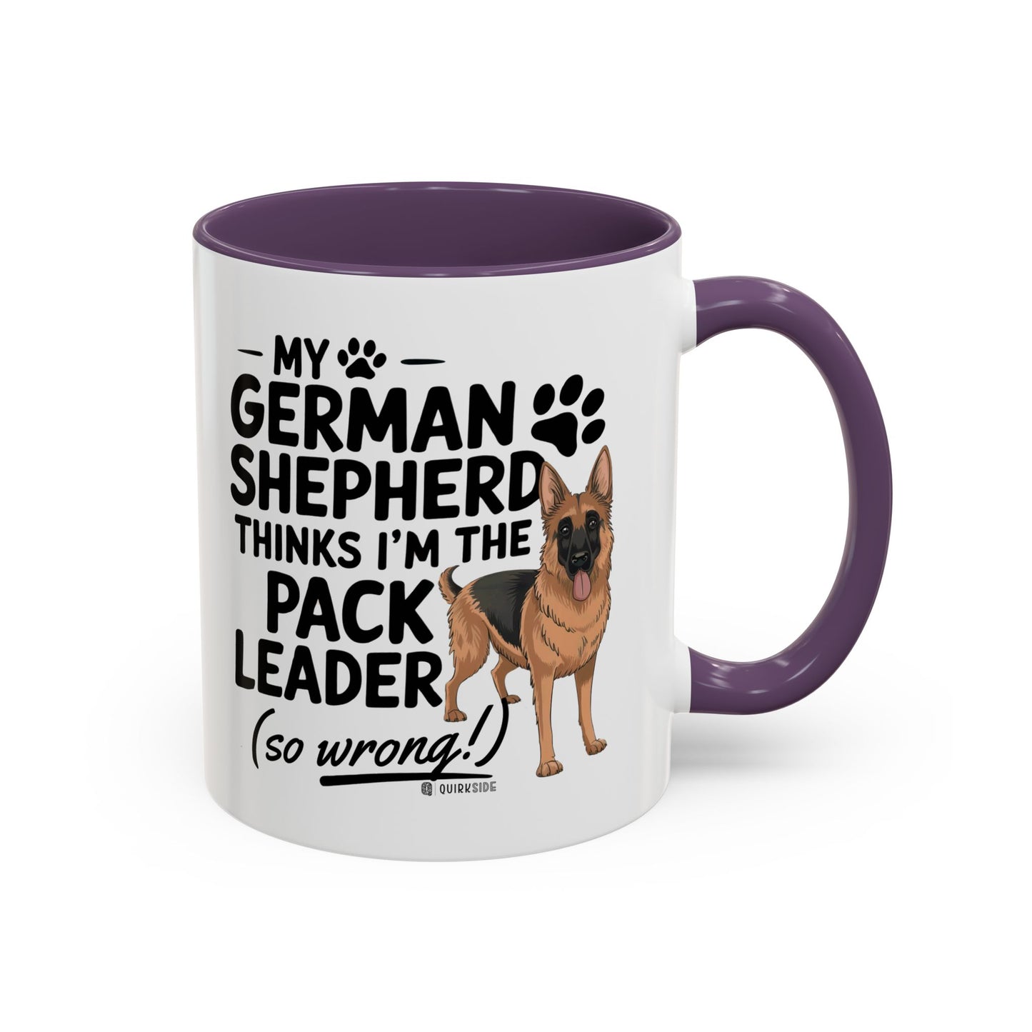 Funny German Shepherd Coffee Mug, Dog Lover Gift, Pet Owner Mug, Pack Leader Humor, 11oz, 15oz