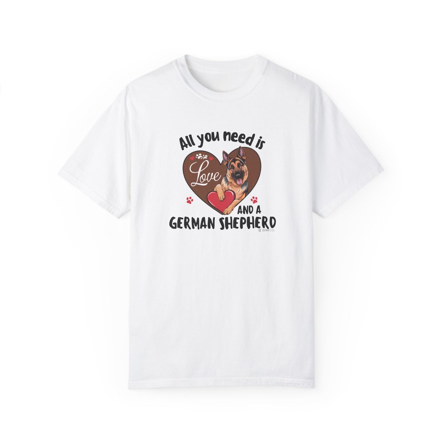 German Shepherd Dog Lover Unisex Garment-Dyed T-shirt, Parent Gift, Funny Dog Tee, Dog Mom Shirt, Gift for Dog Lovers