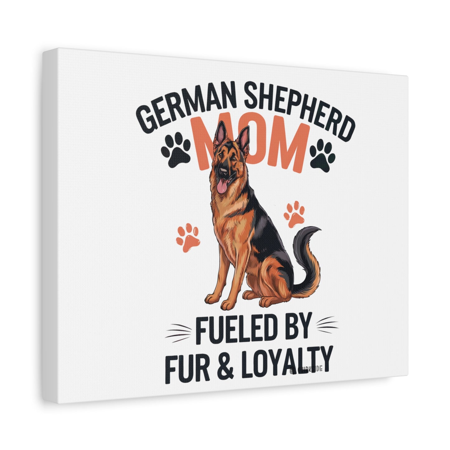 German Shepherd Mom Canvas Wall Art, Dog Lover Decor, Pet Owner Gift, Home Sweet Home Art, Animal Lover Wall Decor