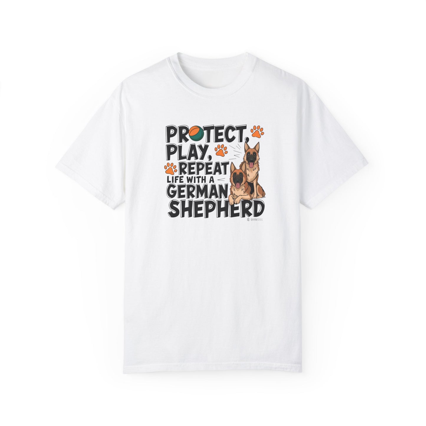 German Shepherd Dog Lover Unisex Garment-Dyed T-shirt, Parent Gift, Funny Dog Tee, Dog Mom Shirt, Gift for Dog Lovers