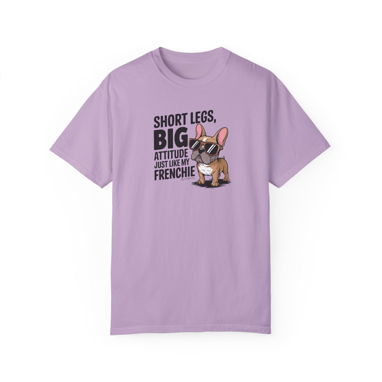 French Bulldog Lover Unisex Garment-Dyed T-shirt, Dog Parent Tee, Cute Bulldog Shirt, Pet Lover Top, Animal Graphic Tee