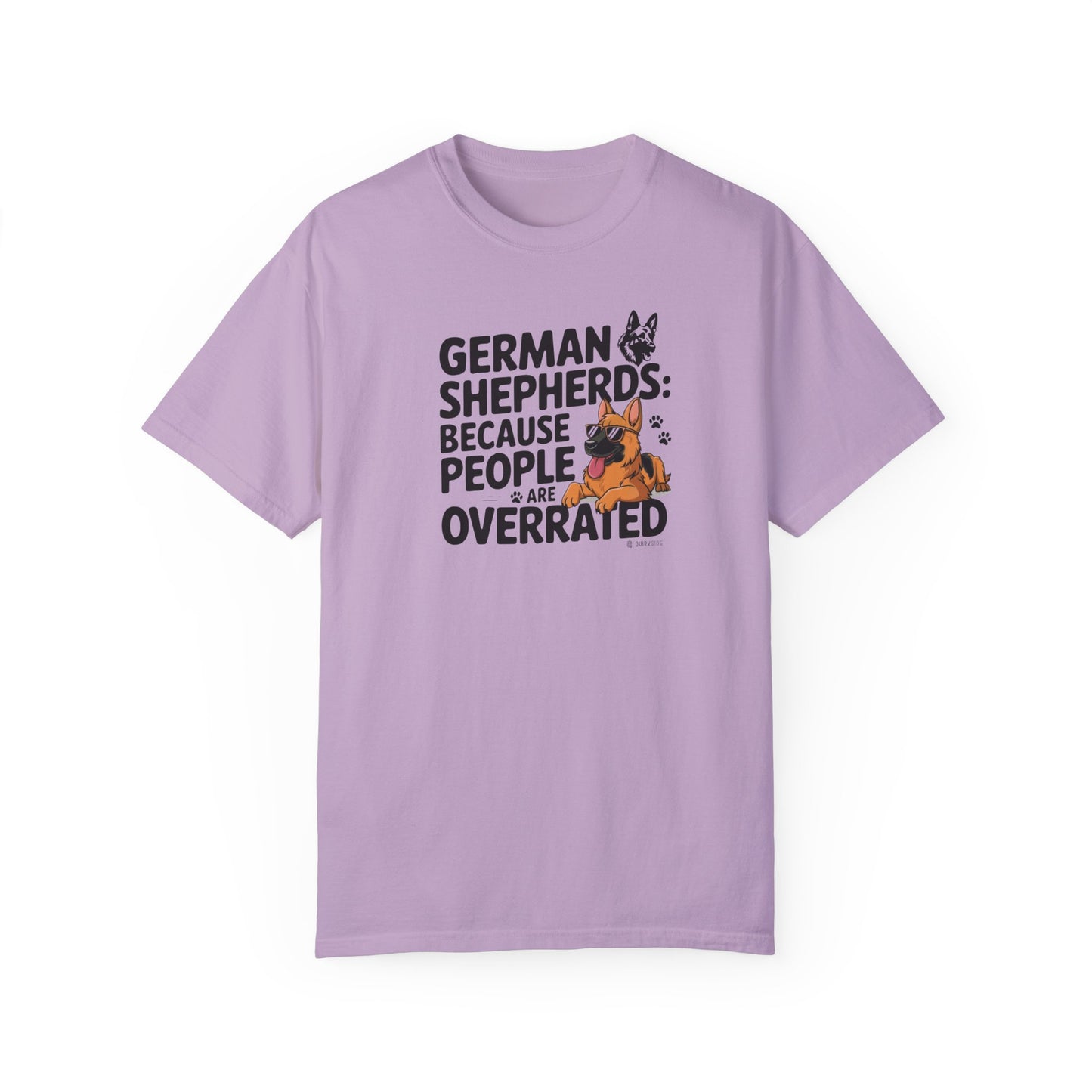 German Shepherd Dog Lover Unisex Garment-Dyed T-shirt, Parent Gift, Funny Dog Tee, Dog Mom Shirt, Gift for Dog Lovers