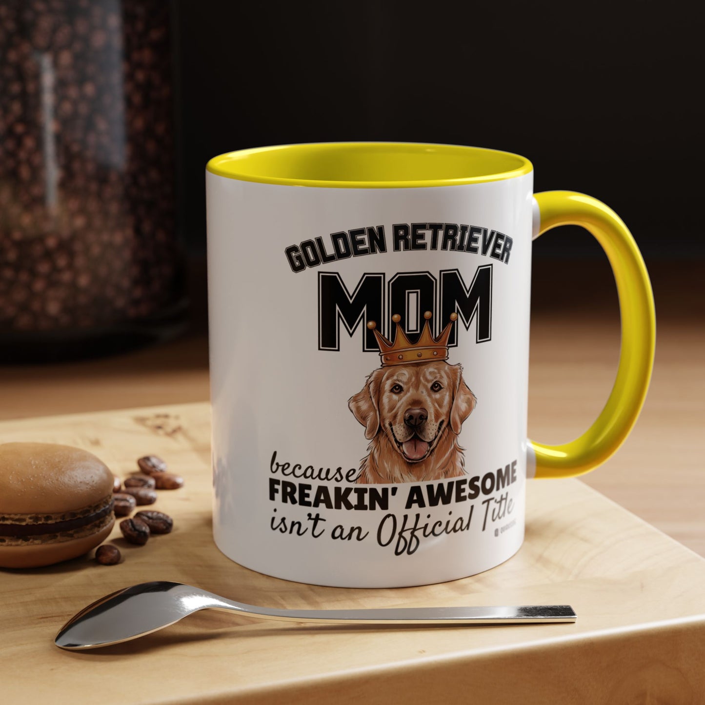 Golden Retriever Mom Coffee Mug - Perfect Gift for Dog Lovers, Pet Owners, Birthday, Mother's Day, Funny Dog Mom Mug