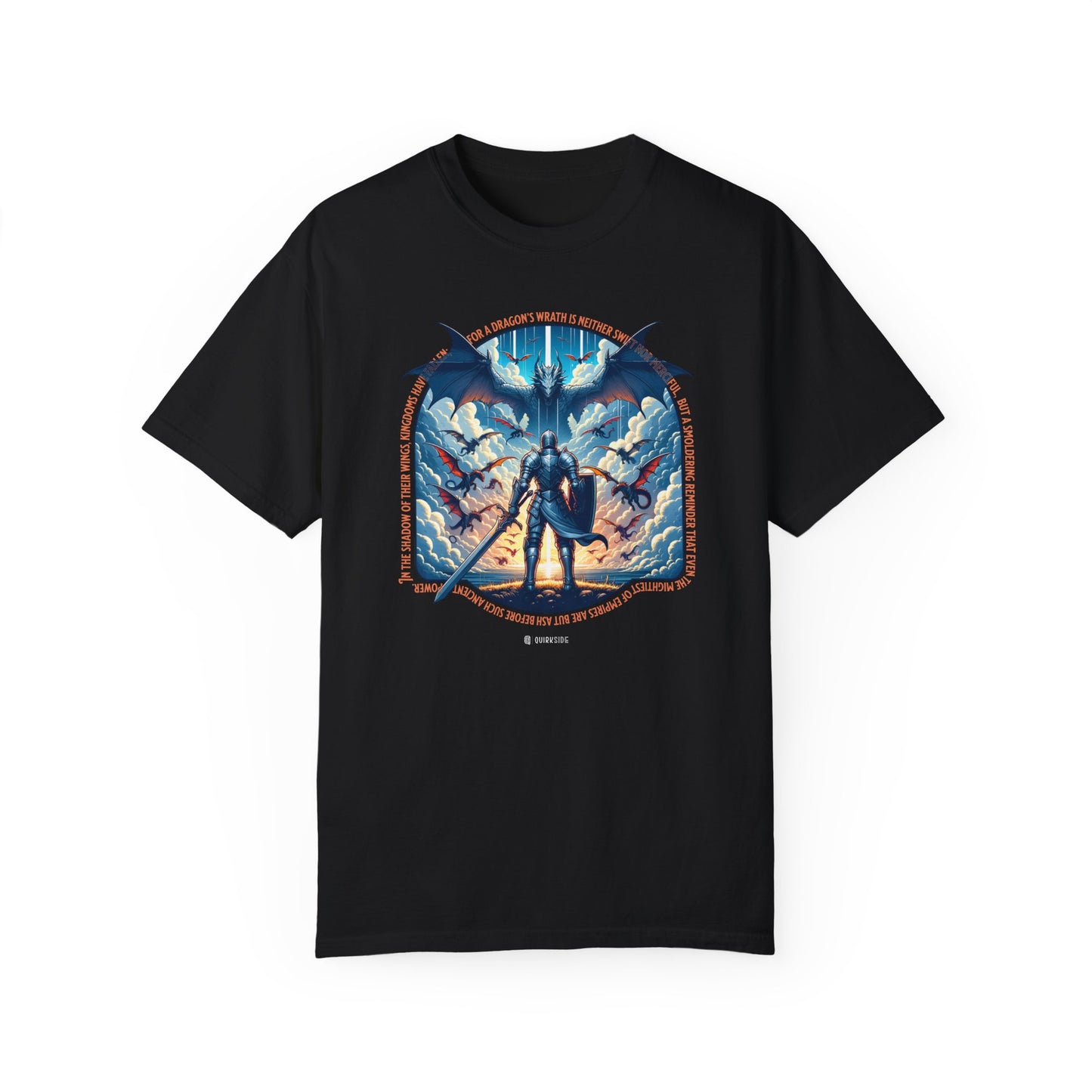 Dragon Lover Unisex T-shirt, Mythical Creature Tee, Fantasy Dragon Shirt, Fire Breathing Beast Top, Mystical Reptile Apparel - Quirkside Creations