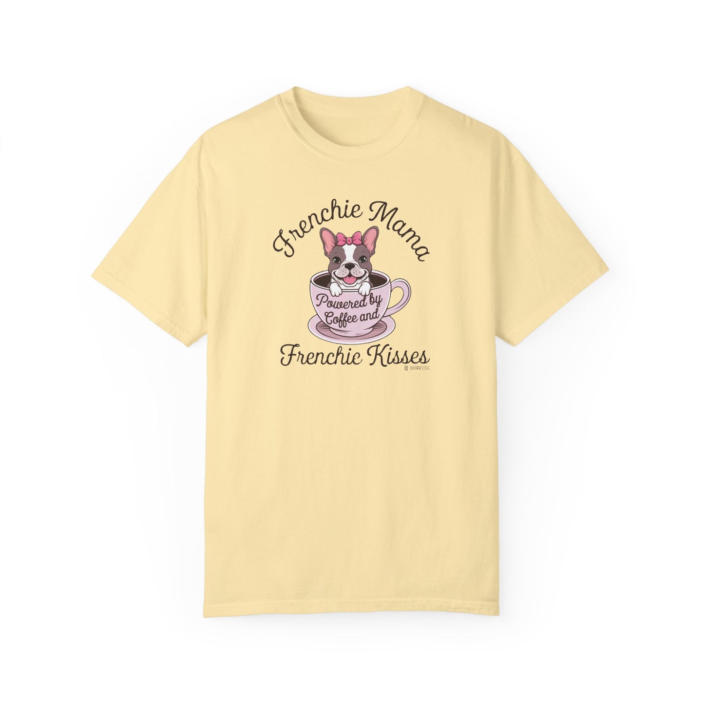 French Bulldog Lover Unisex Garment-Dyed T-shirt, Dog Parent Tee, Cute Bulldog Shirt, Pet Lover Top, Animal Graphic Tee