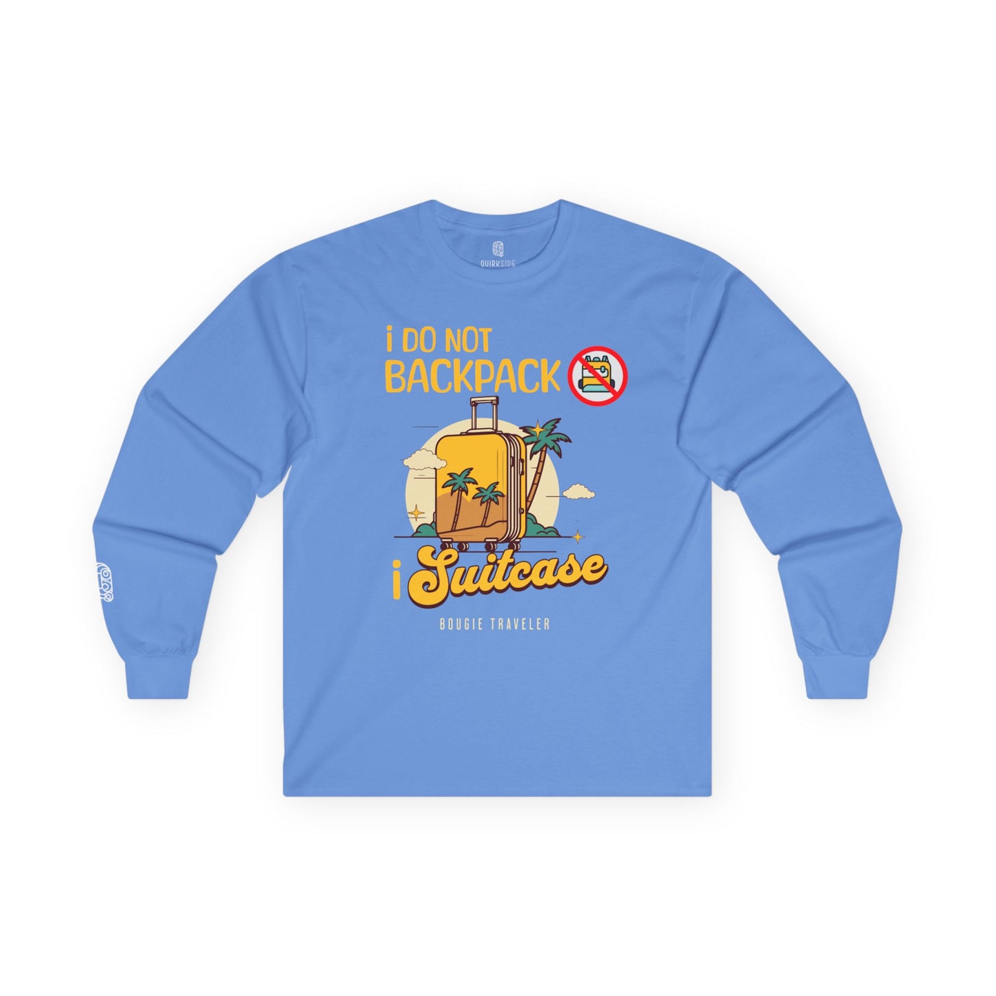 Traveler Vibes Long Sleeve Tee for Bougie Travelers - Comfortable & Stylish Unisex Shirt, Travel in Style Gift, Wanderlust Clothing - Quirkside Creations