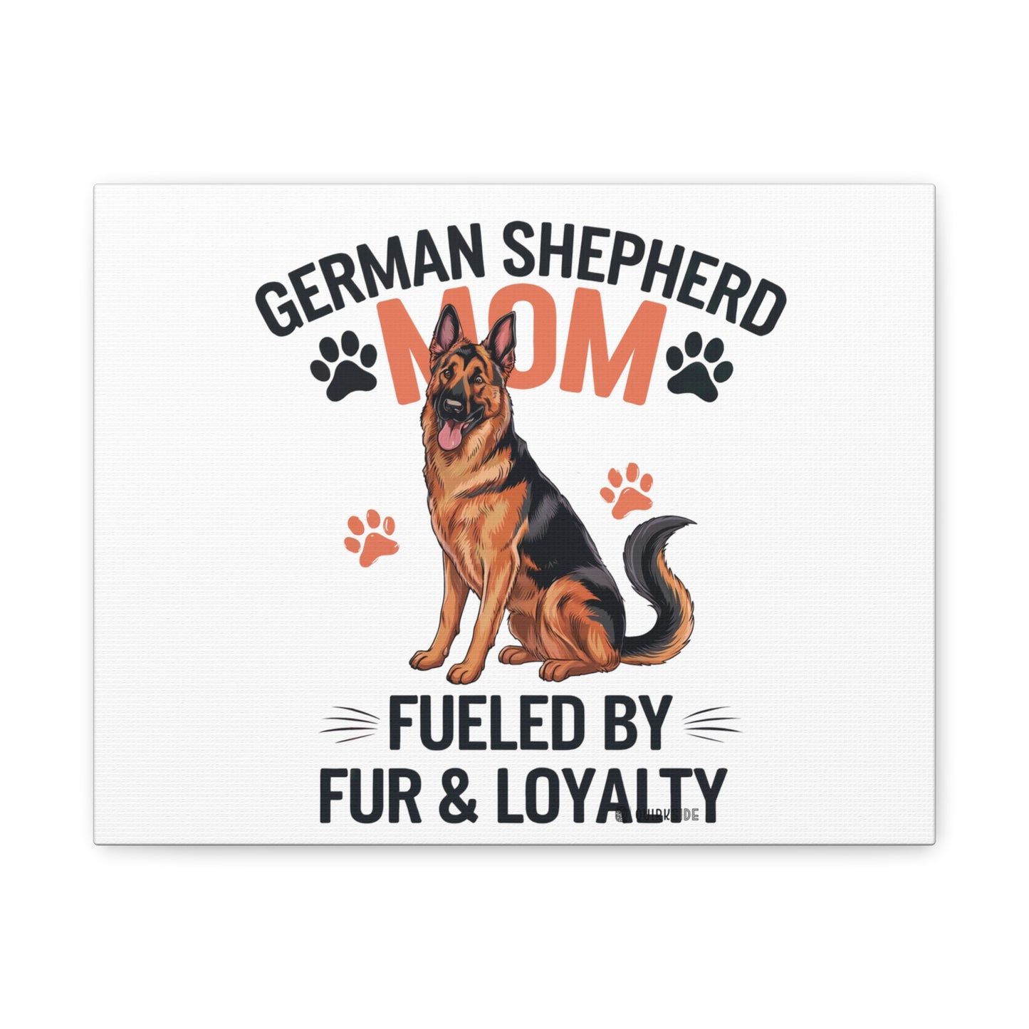 German Shepherd Mom Canvas Wall Art, Dog Lover Decor, Pet Owner Gift, Home Sweet Home Art, Animal Lover Wall Decor