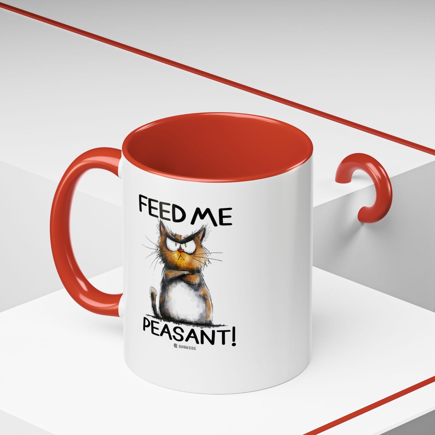 Sassy Cat Accent Coffee Mug | Funny Gift for Cat Lovers | Cute Home Coffee Mug | Unique Cat Mom Present | 11oz & 15oz Available