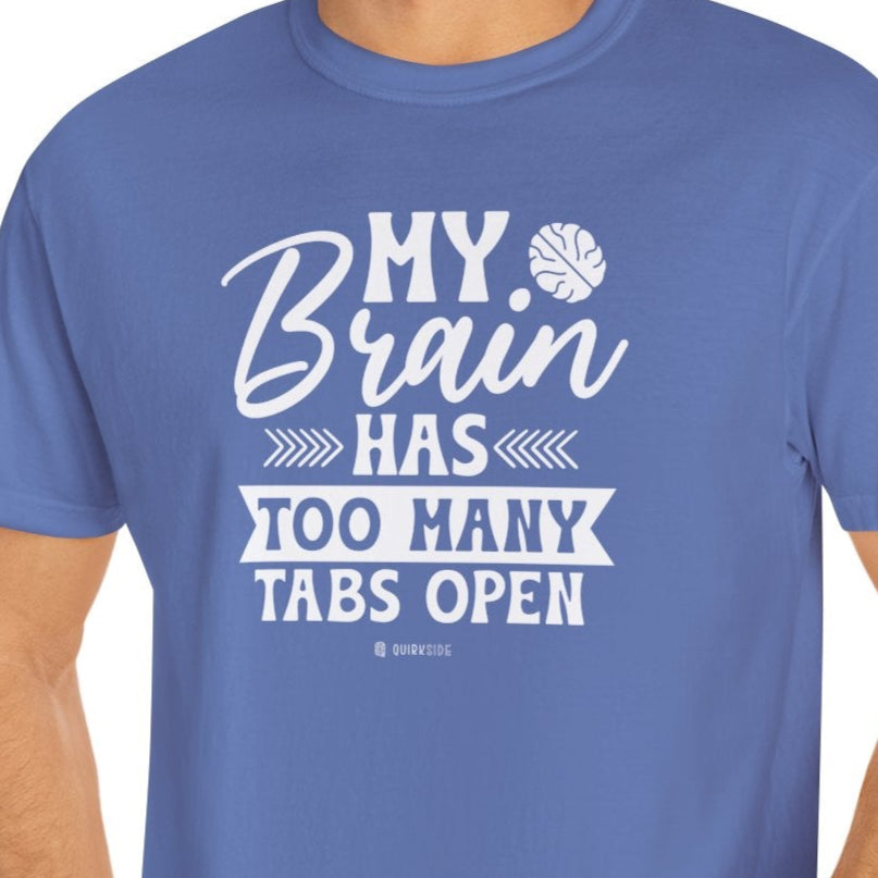 Funny Overloaded Mind Unisex T-shirt, Computer Inspired Tee, Graphic Tee, Programmer Gift, IT Shirt - Quirkside Creations