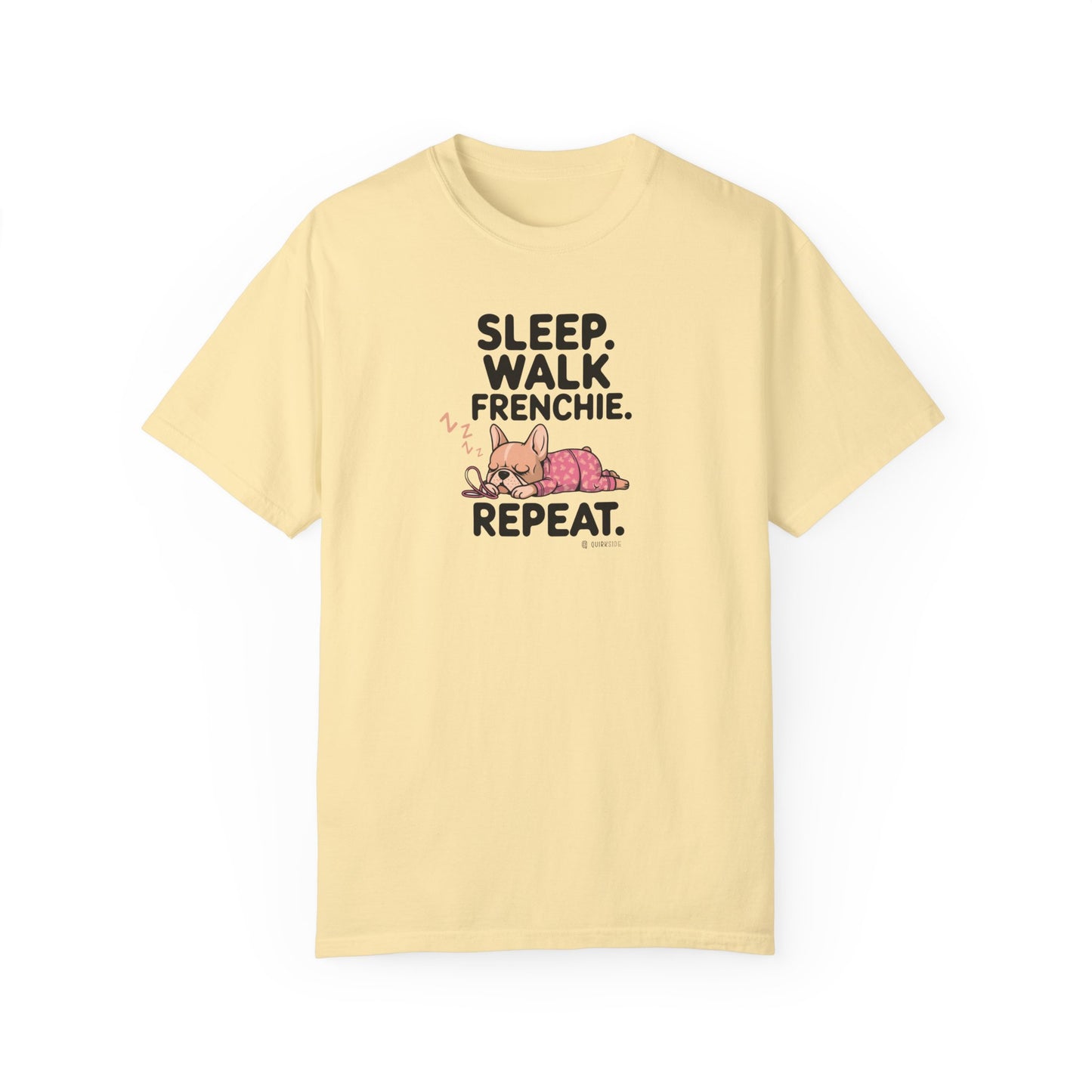 French Bulldog Lover Unisex Garment-Dyed T-shirt, Dog Parent Tee, Cute Bulldog Shirt, Pet Lover Top, Animal Graphic Tee