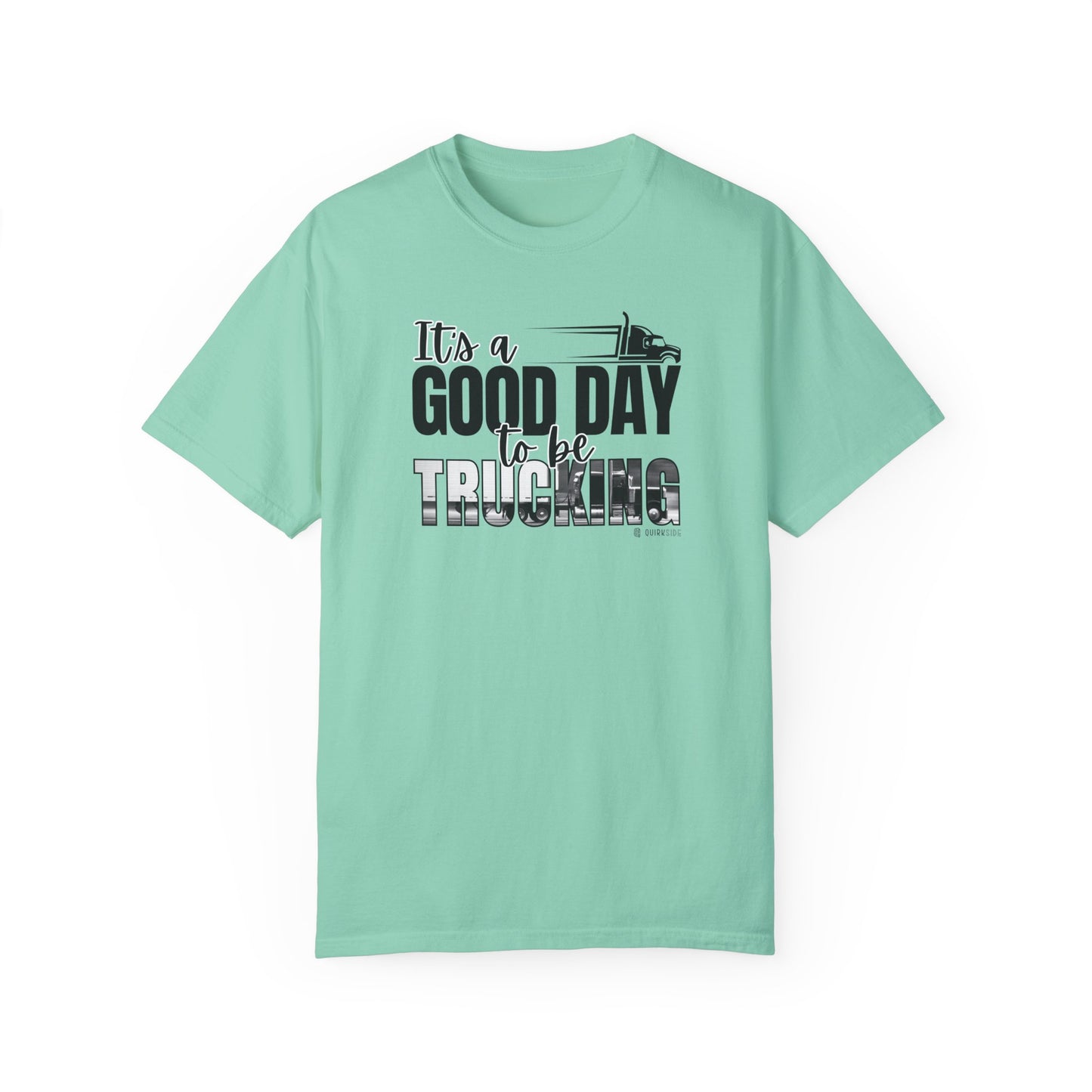 Trucking T-shirt, Truckers Tee, Highway Driver Shirt, On The Road Top, Unisex Tee, Comfortable Garment-Dyed Shirt