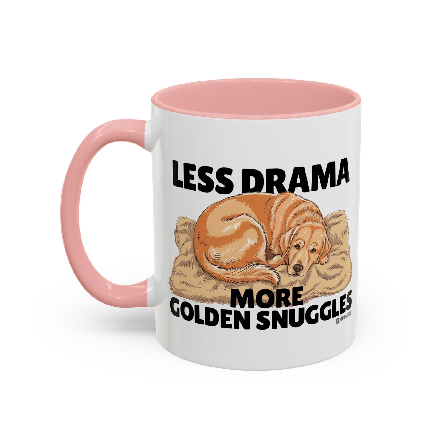 Golden Snuggles Coffee Mug - Less Drama More Snuggles, Dog Lover Gift, Perfect for Home, Funny Dog Mug, Pet Owner Treat