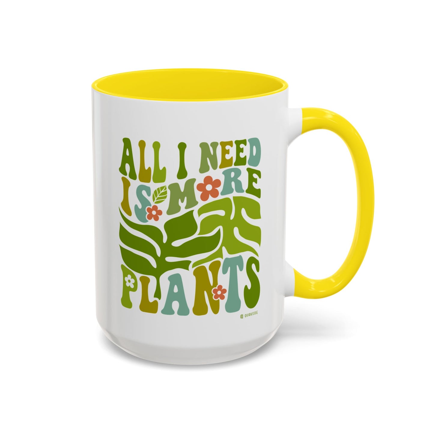 Botanical Coffee Mug - All I Need is More Plants, Plant Lover Gift, Home Decor, Gardening Mug, Eco-Friendly Coffee Cup