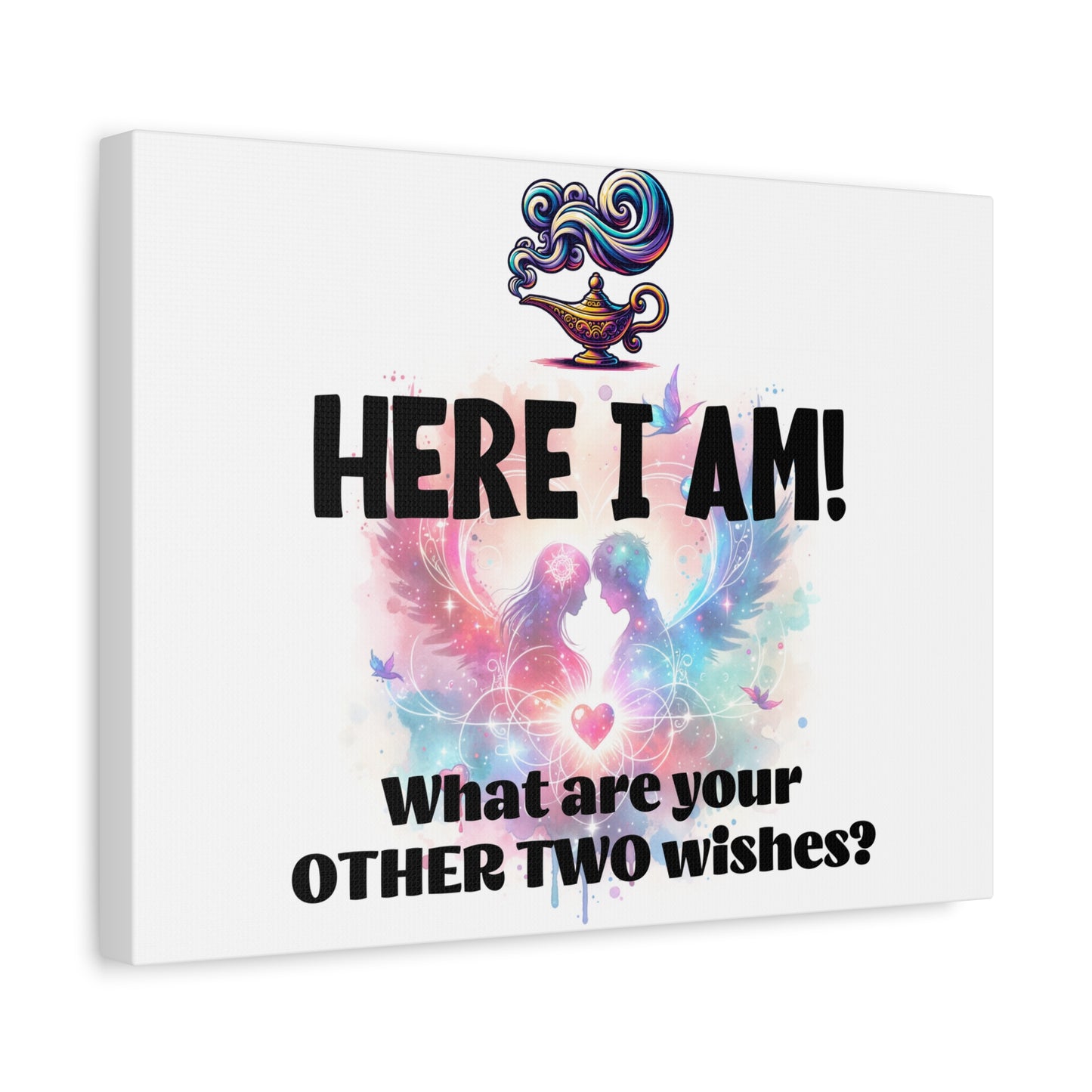 Canvas Wall Art - Romantic Wishes Print, Personalized Gift, Home Decor, Inspirational Art, Wedding Gift