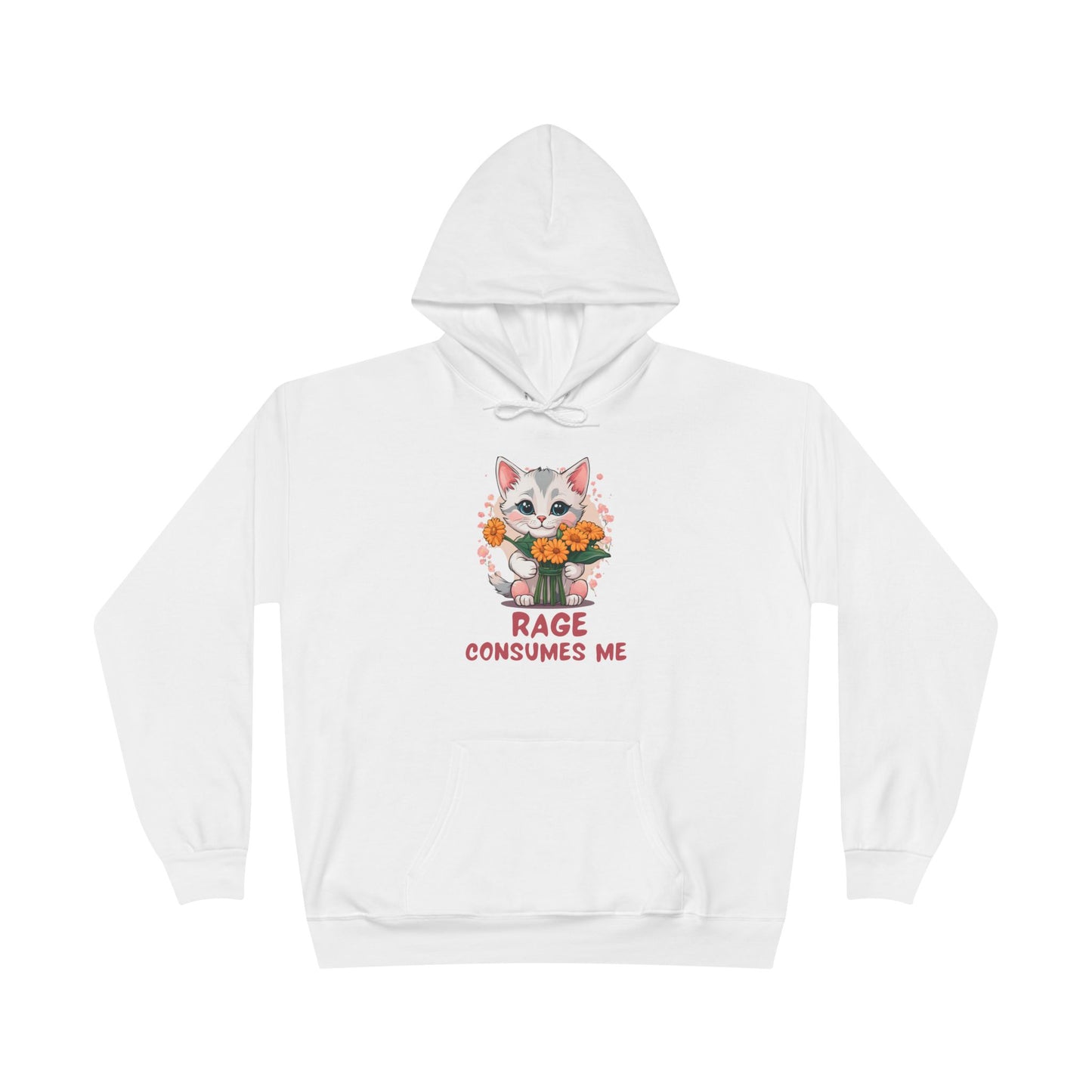 Cute Kitten Hoodie Sweatshirt, Cute Cat Lover Gift, Funny Animal Lover Jumper, Sarcastic Pet Owner Pullover, Hilarious Cat Lady - Quirkside Creations