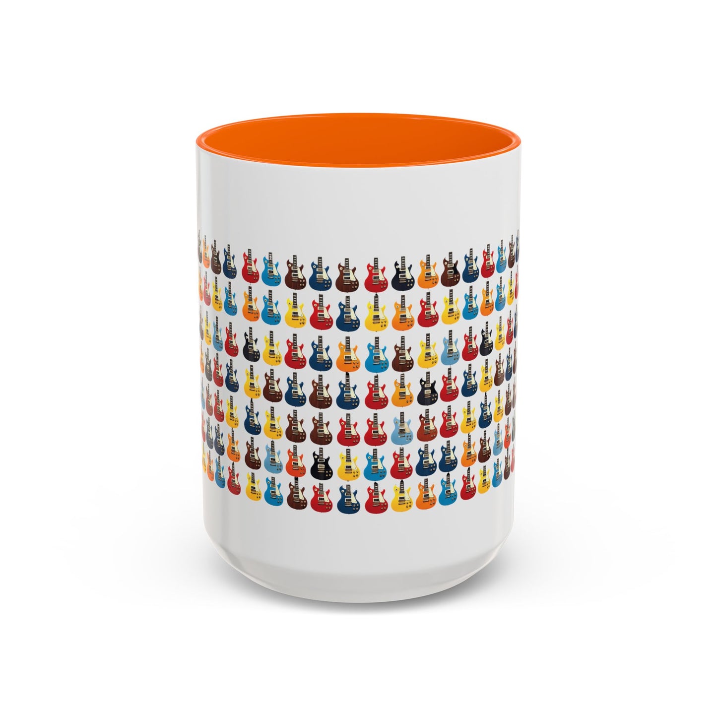 Coffee Mug - Wall of Guitars Design - Music Lover Gift