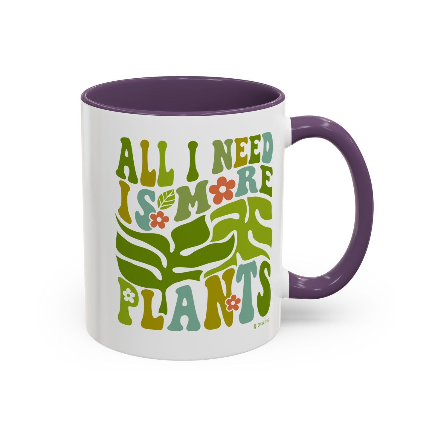 Botanical Coffee Mug - All I Need is More Plants, Plant Lover Gift, Home Decor, Gardening Mug, Eco-Friendly Coffee Cup