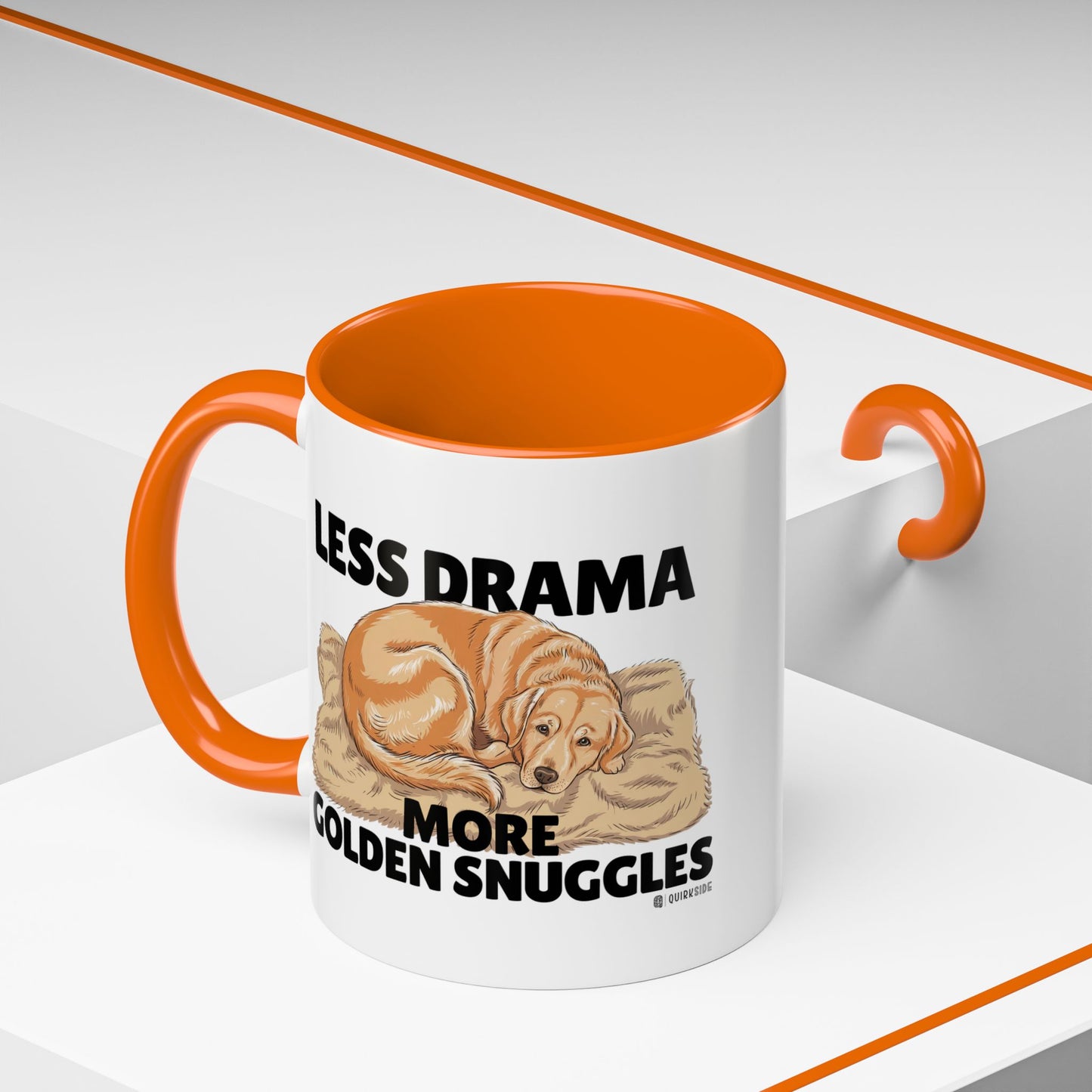 Golden Snuggles Coffee Mug - Less Drama More Snuggles, Dog Lover Gift, Perfect for Home, Funny Dog Mug, Pet Owner Treat