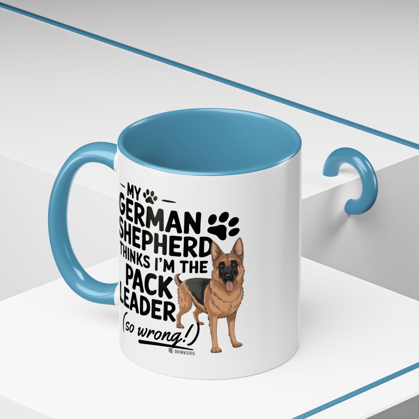 Funny German Shepherd Coffee Mug, Dog Lover Gift, Pet Owner Mug, Pack Leader Humor, 11oz, 15oz