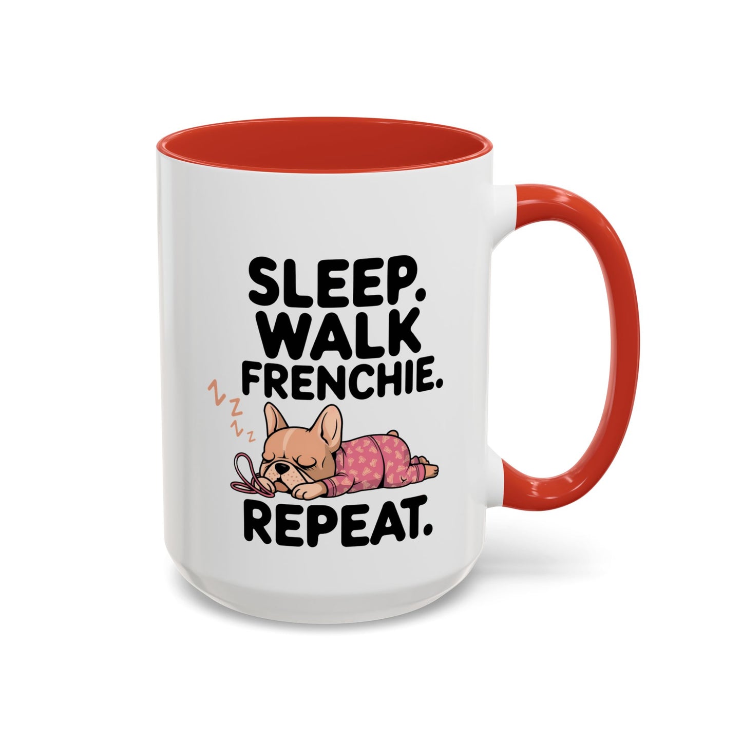 French Bulldog Coffee Mug with Cute Sleepy Design, Dog Lover Gift, Humorous Mug, Pet Owner Essentials, Frenchie Appreciation