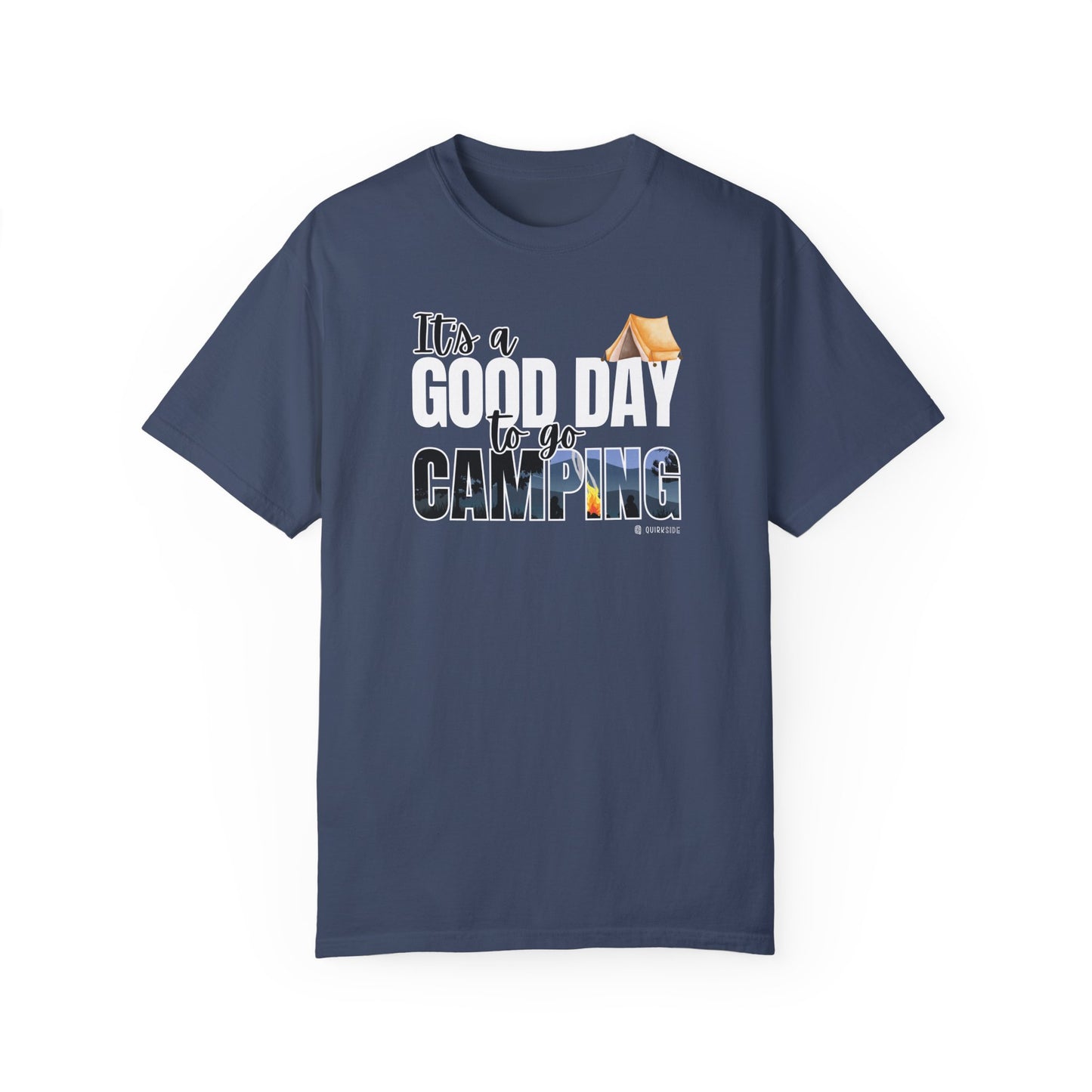 Premium Unisex Camping Enthusiast T-shirt - Great Day to Go Camping Design