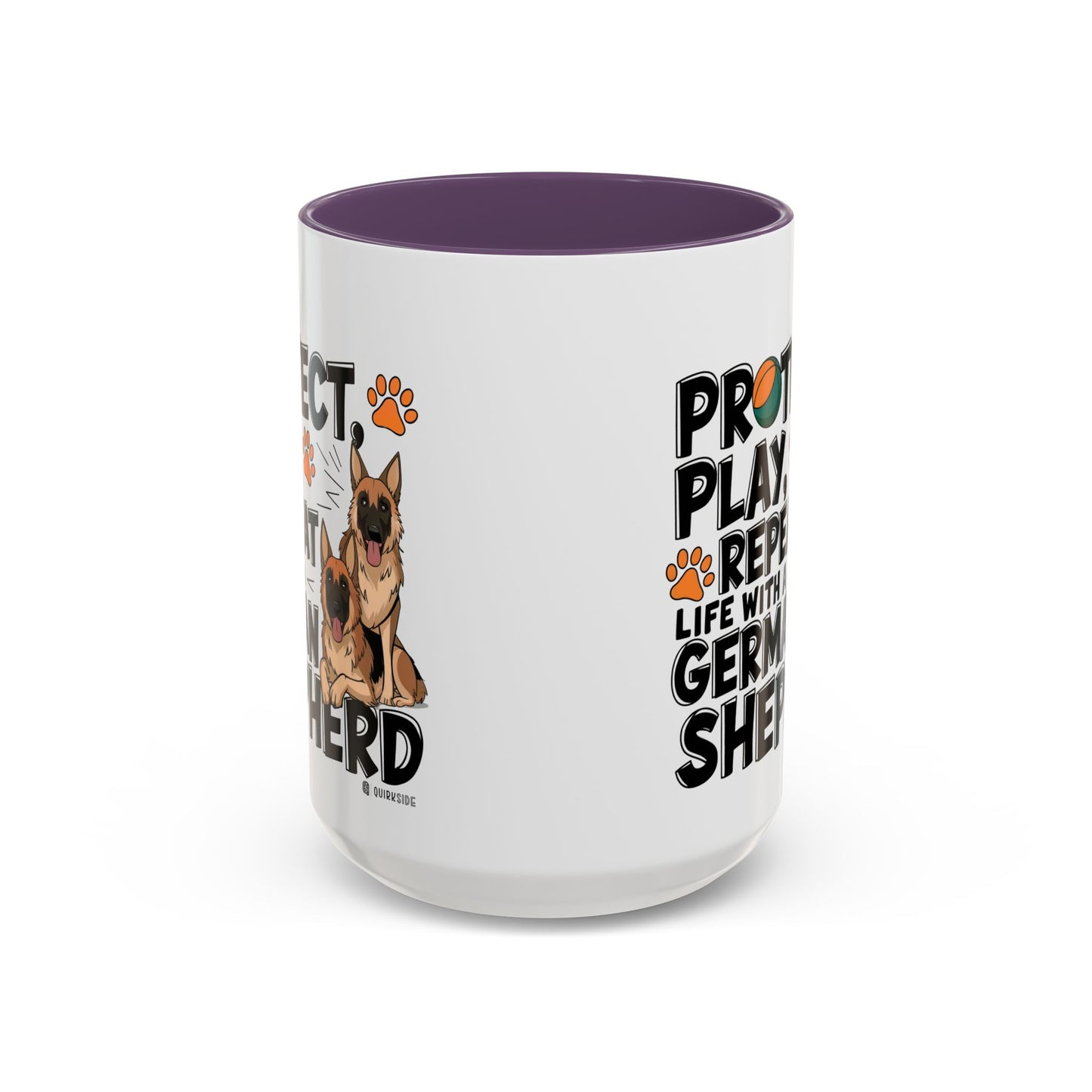 German Shepherd Lover's Accent Coffee Mug - Perfect Gift for Dog Owners, Pet Lovers, Birthdays, Holidays, Home Decor
