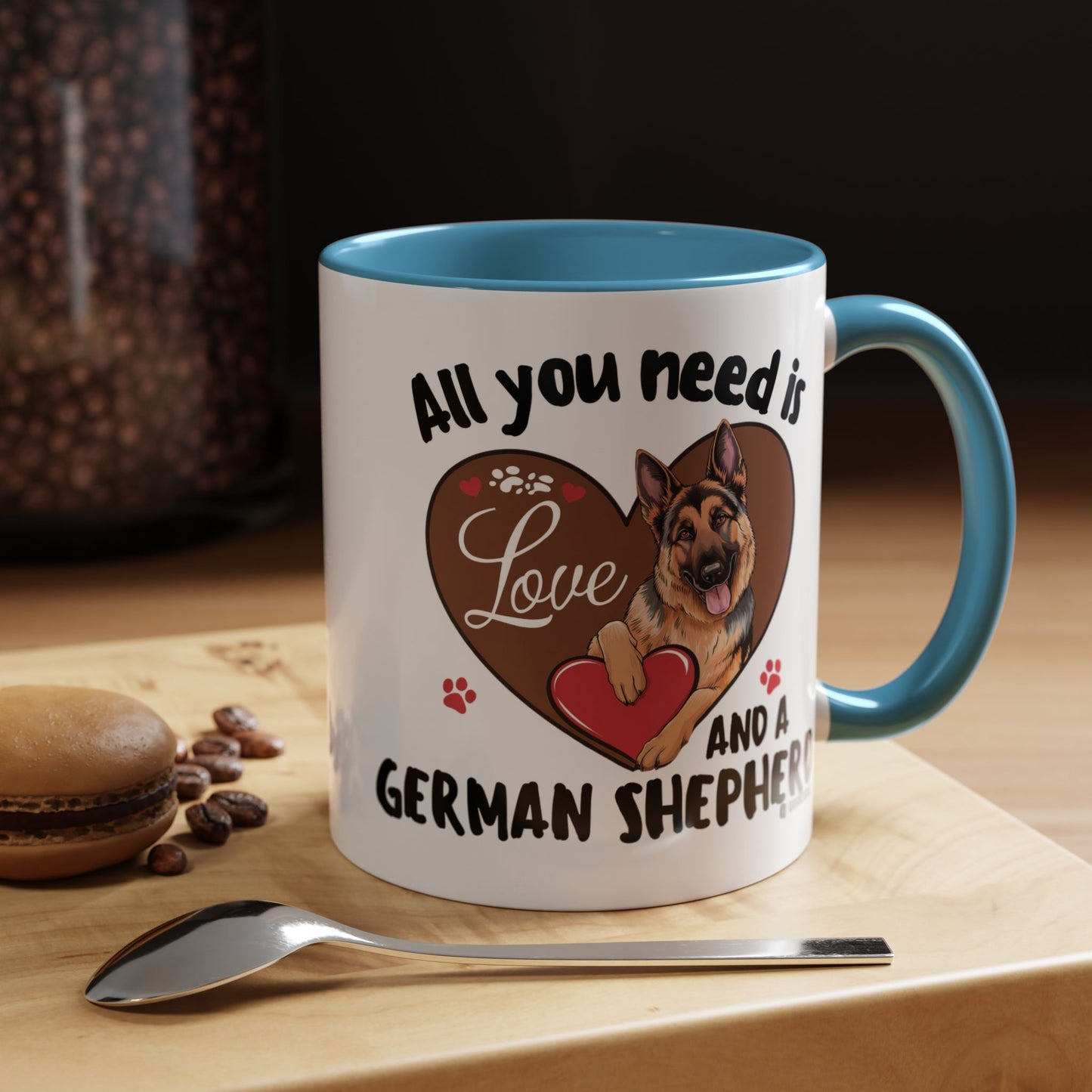 German Shepherd Love Mug | Dog Owner Gift | Coffee Cup | Animal Lover Gift | Pet Lover's Mug | Cute Pet Coffee Mug