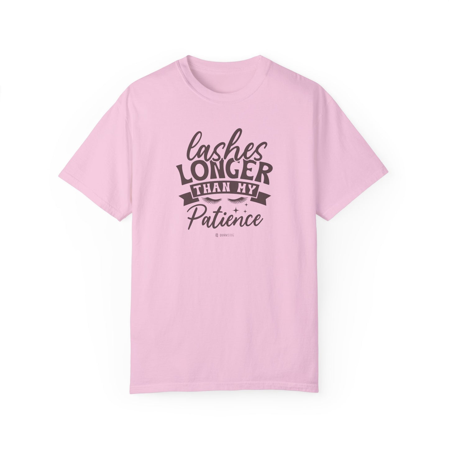 Funny Patience Levels Eye Lashes T-shirt, Humorous Graphic Tee, Sarcastic Unisex Shirt, Comical Quote Top, Men's Women's Apparel - Quirkside Creations