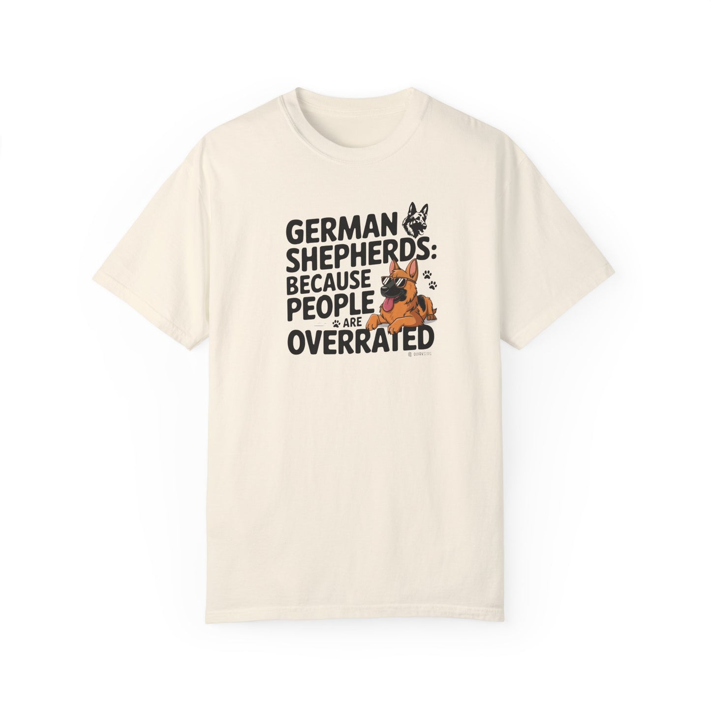 German Shepherd Dog Lover Unisex Garment-Dyed T-shirt, Parent Gift, Funny Dog Tee, Dog Mom Shirt, Gift for Dog Lovers