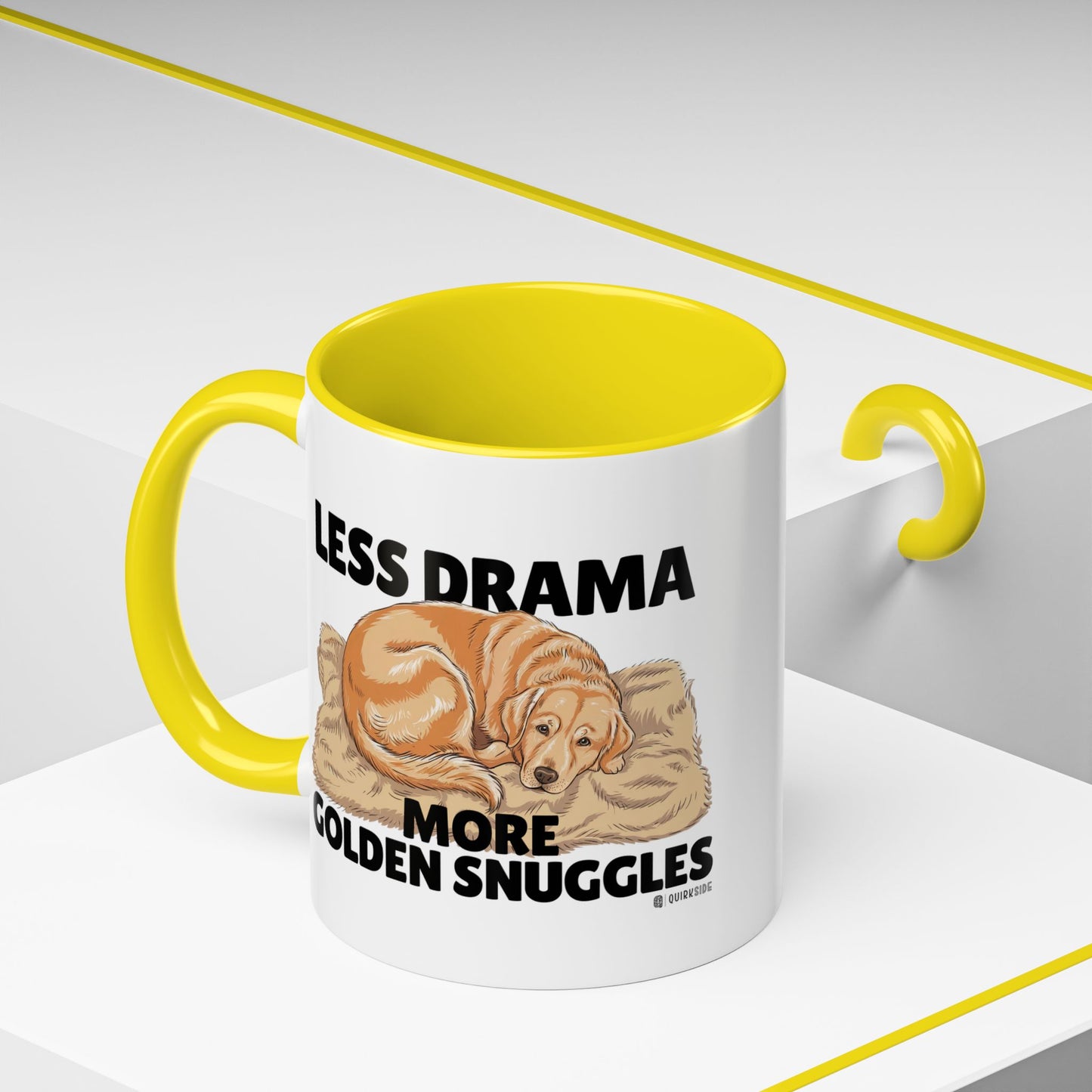 Golden Snuggles Coffee Mug - Less Drama More Snuggles, Dog Lover Gift, Perfect for Home, Funny Dog Mug, Pet Owner Treat