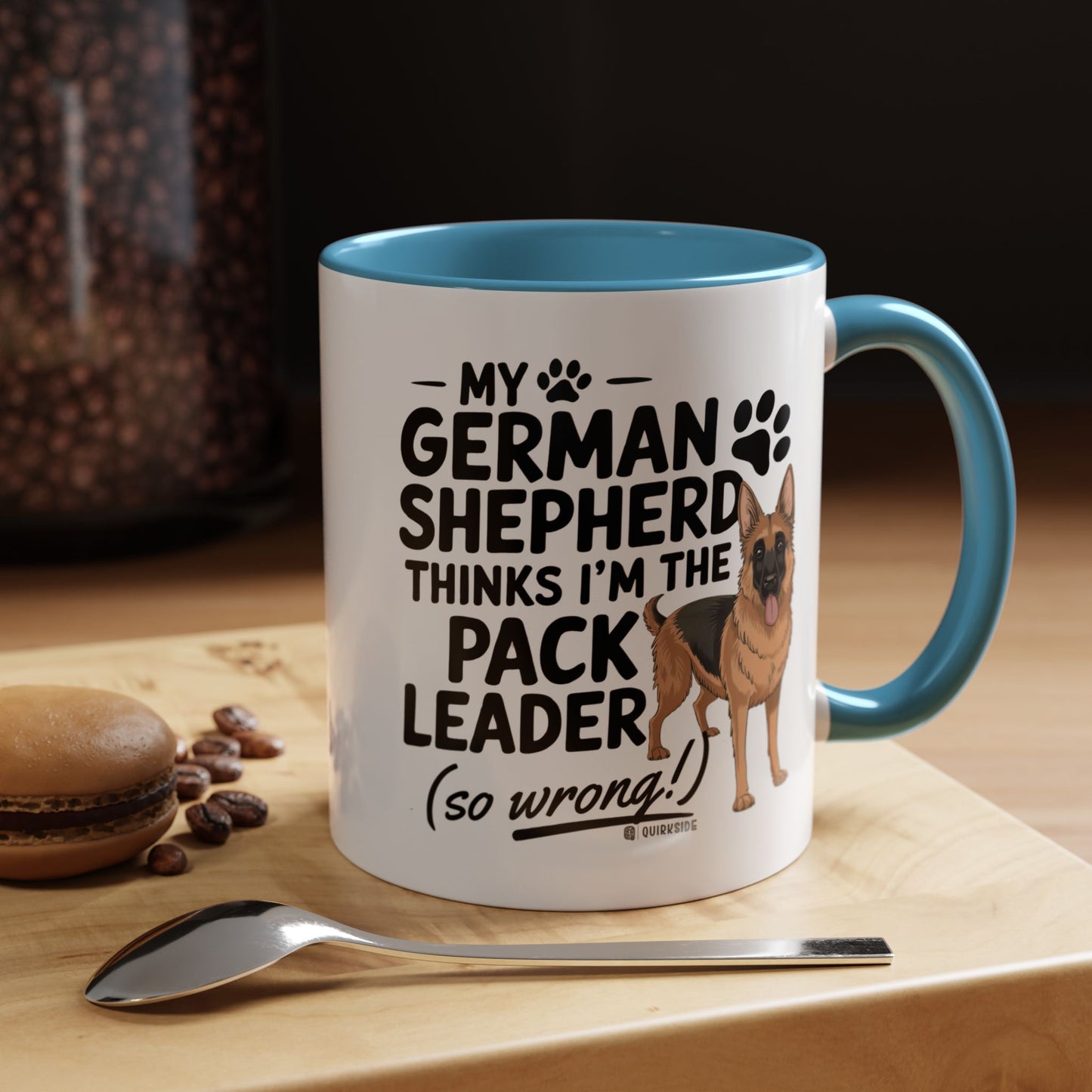 Funny German Shepherd Coffee Mug, Dog Lover Gift, Pet Owner Mug, Pack Leader Humor, 11oz, 15oz