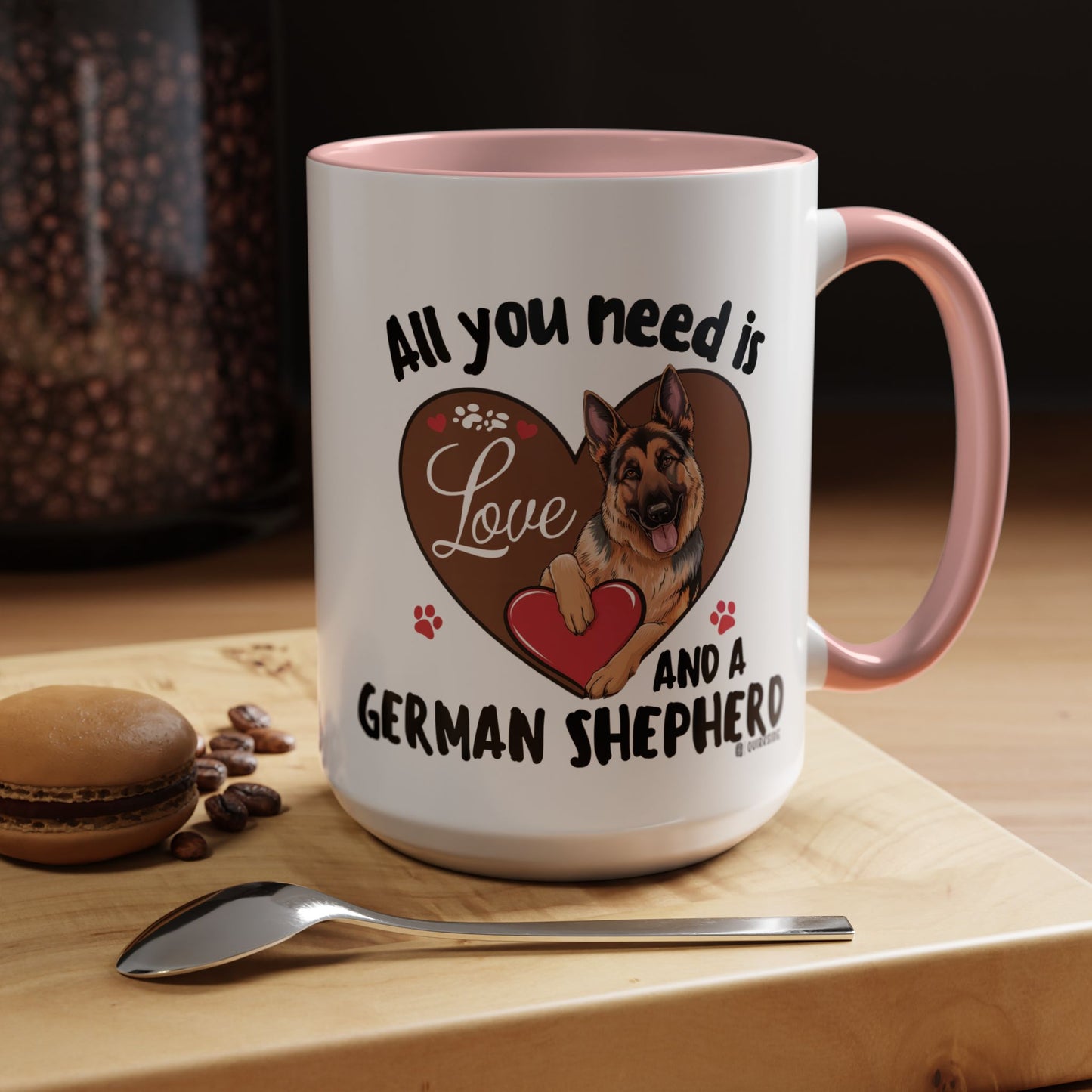German Shepherd Love Mug | Dog Owner Gift | Coffee Cup | Animal Lover Gift | Pet Lover's Mug | Cute Pet Coffee Mug
