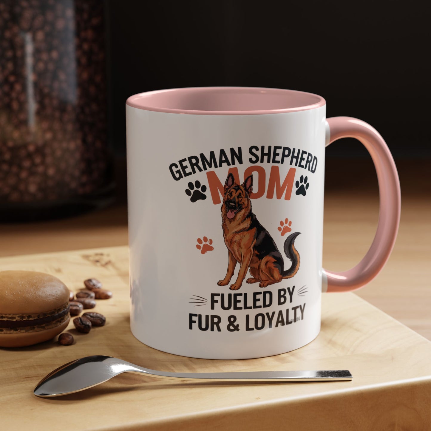 German Shepherd Mom Accent Coffee Mug: Perfect Gift for Dog Lovers, Pet Owners, Dog Enthusiasts, Animal Lovers