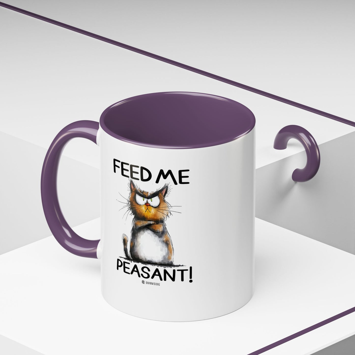 Sassy Cat Accent Coffee Mug | Funny Gift for Cat Lovers | Cute Home Coffee Mug | Unique Cat Mom Present | 11oz & 15oz Available