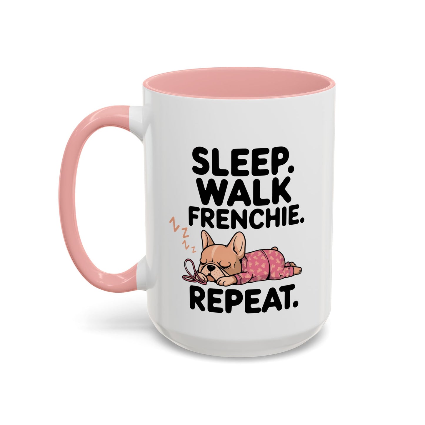 French Bulldog Coffee Mug with Cute Sleepy Design, Dog Lover Gift, Humorous Mug, Pet Owner Essentials, Frenchie Appreciation