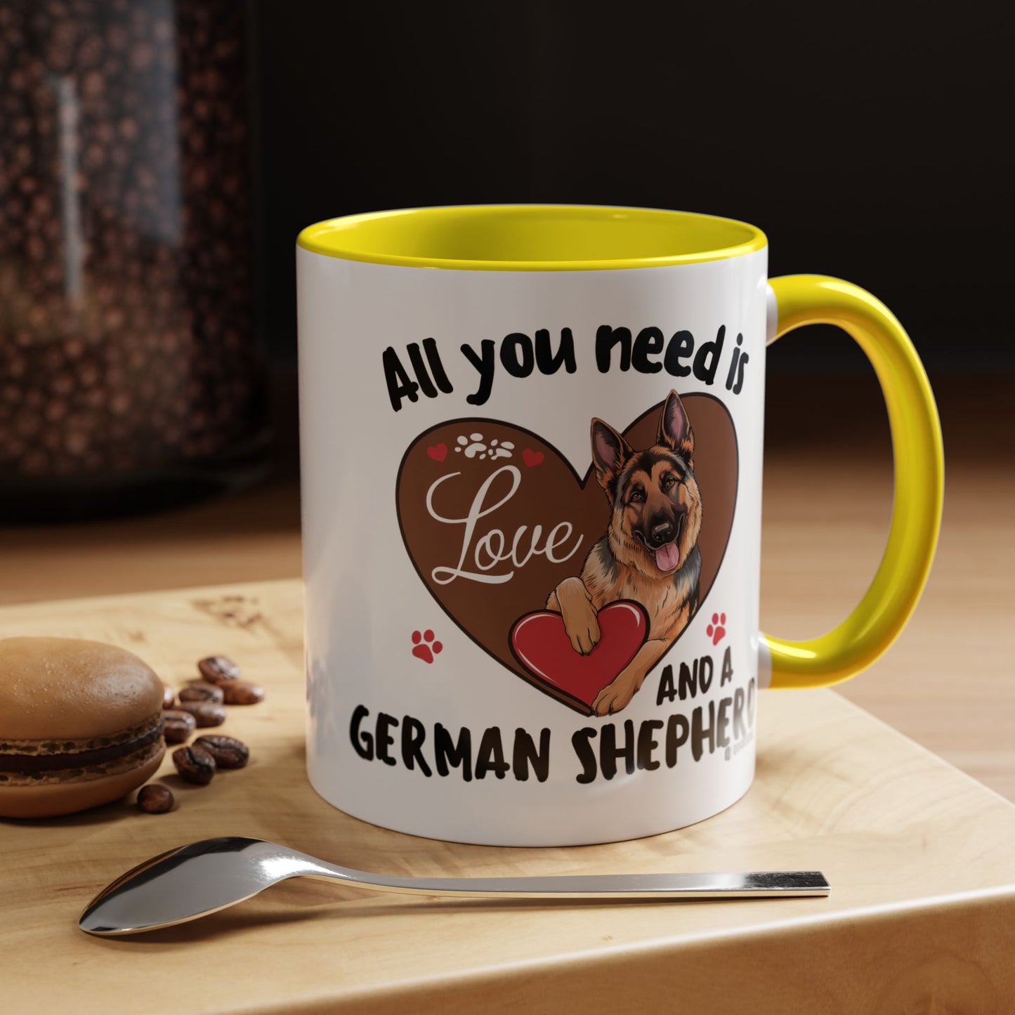 German Shepherd Love Mug | Dog Owner Gift | Coffee Cup | Animal Lover Gift | Pet Lover's Mug | Cute Pet Coffee Mug